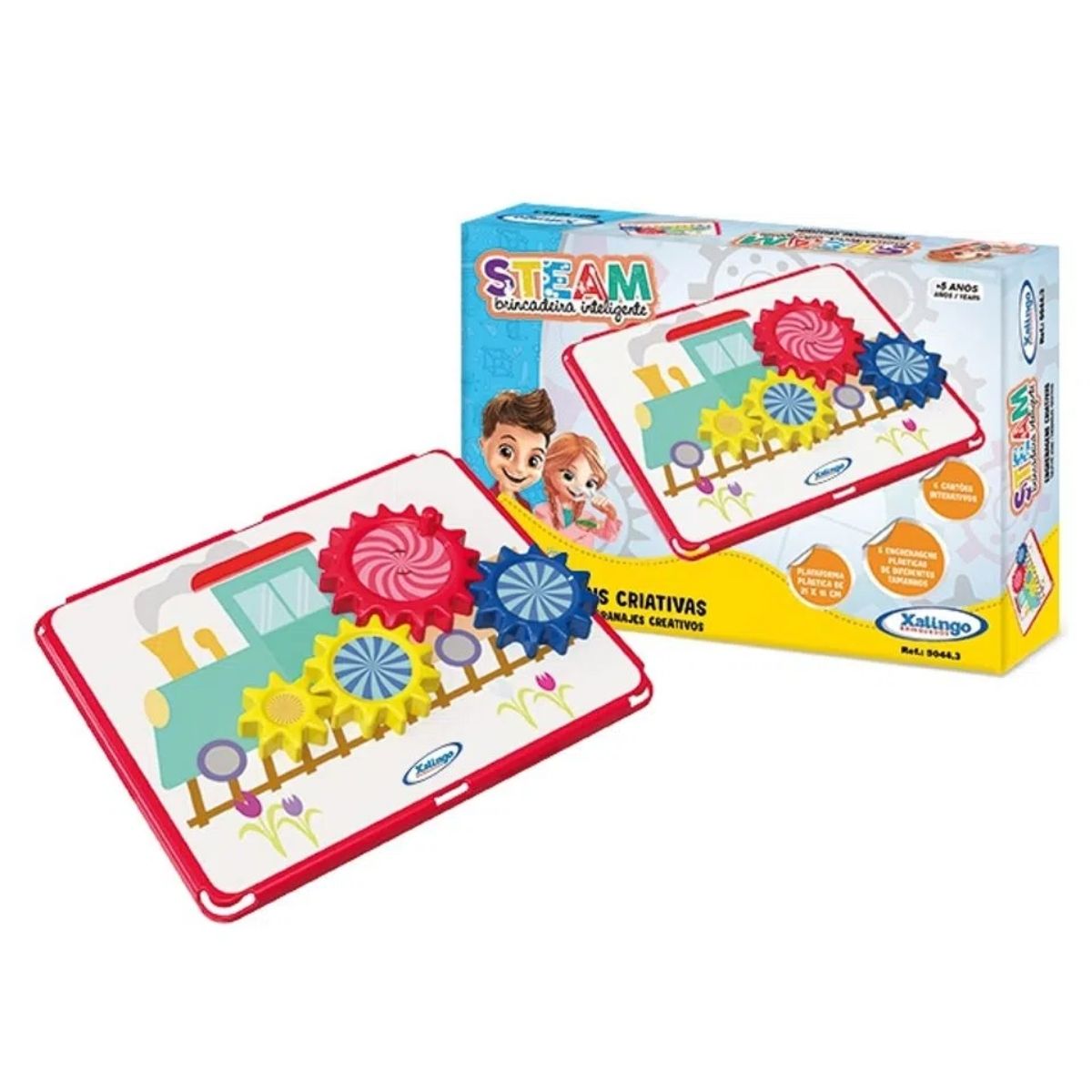 Brinquedo Pedagógico Educativo Steam Engrenagens Criativas Xalingo 50443