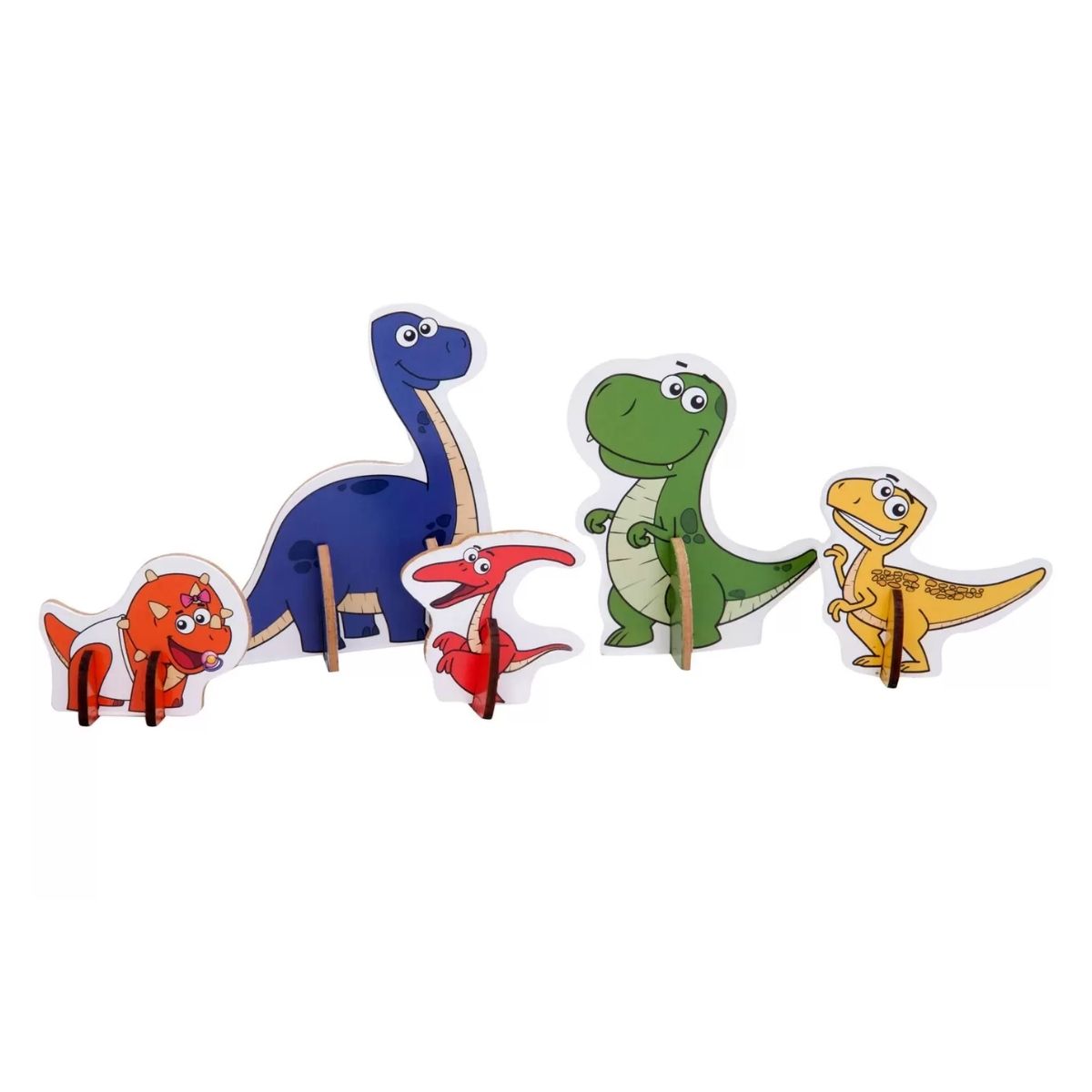 Brinquedo para Criança Quebra Cabeça 3D Playset Ilha Dos Fofossauros com 30 peças Xalingo 5446.5