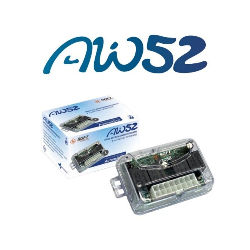 COMP Kit 6 Unidades Módulo De Vidro Elétrico Universal 2 Portas Antiesmagamento Subida E Descida Digital Soft Aw52