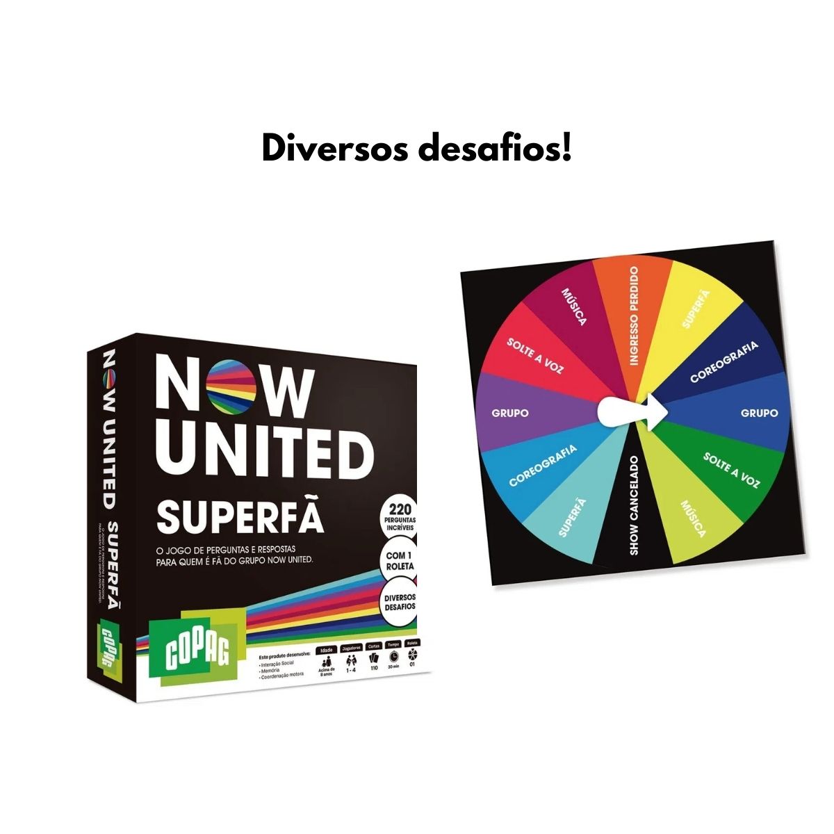 Jogo de Cartas Now United Super Fã 110 Cartas Copag - 98818