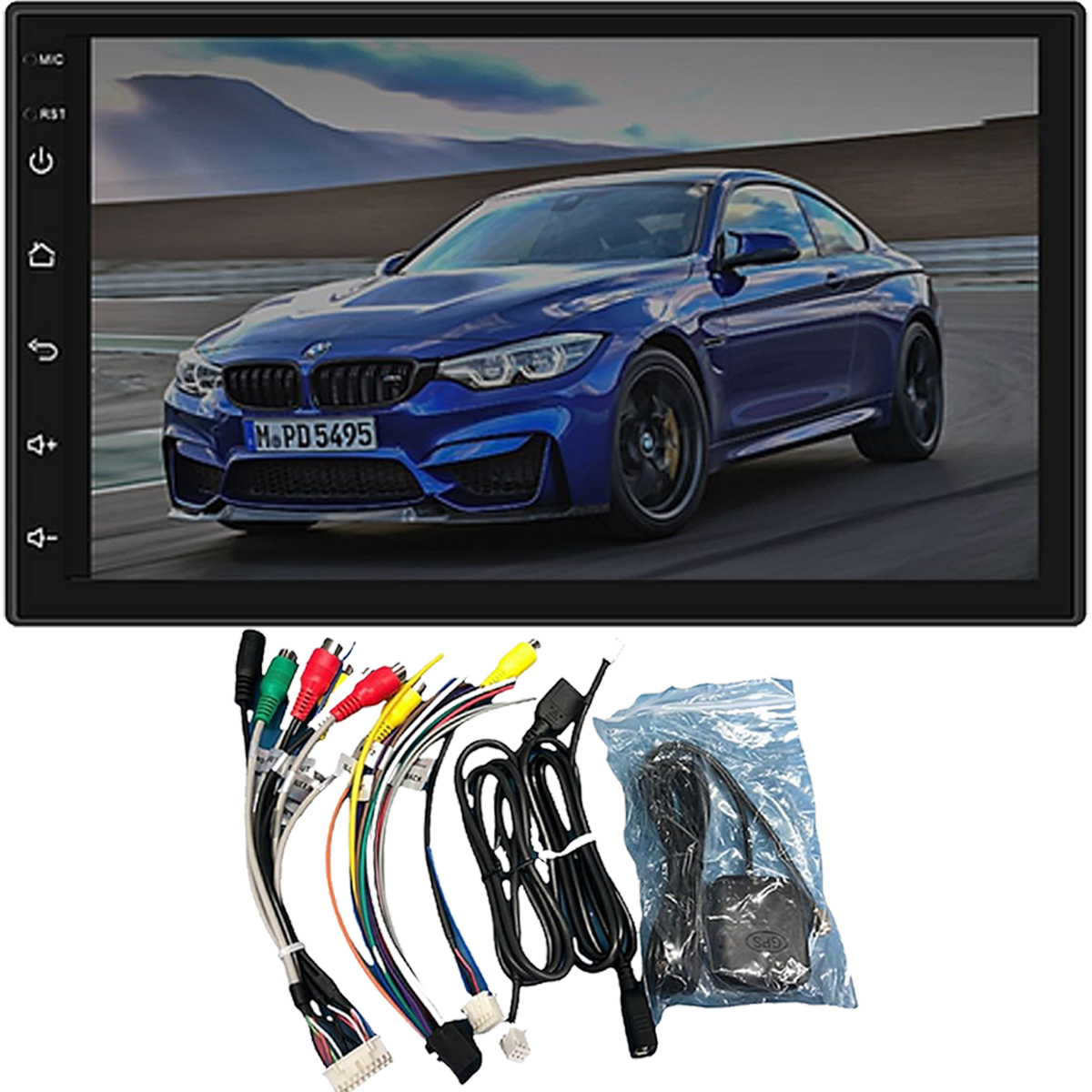 Central Multimídia 2 Din Android 11 MP5 7 Pol HT-6000 Touch WiFi GPS Bluetooth Android/iOS H-Tech