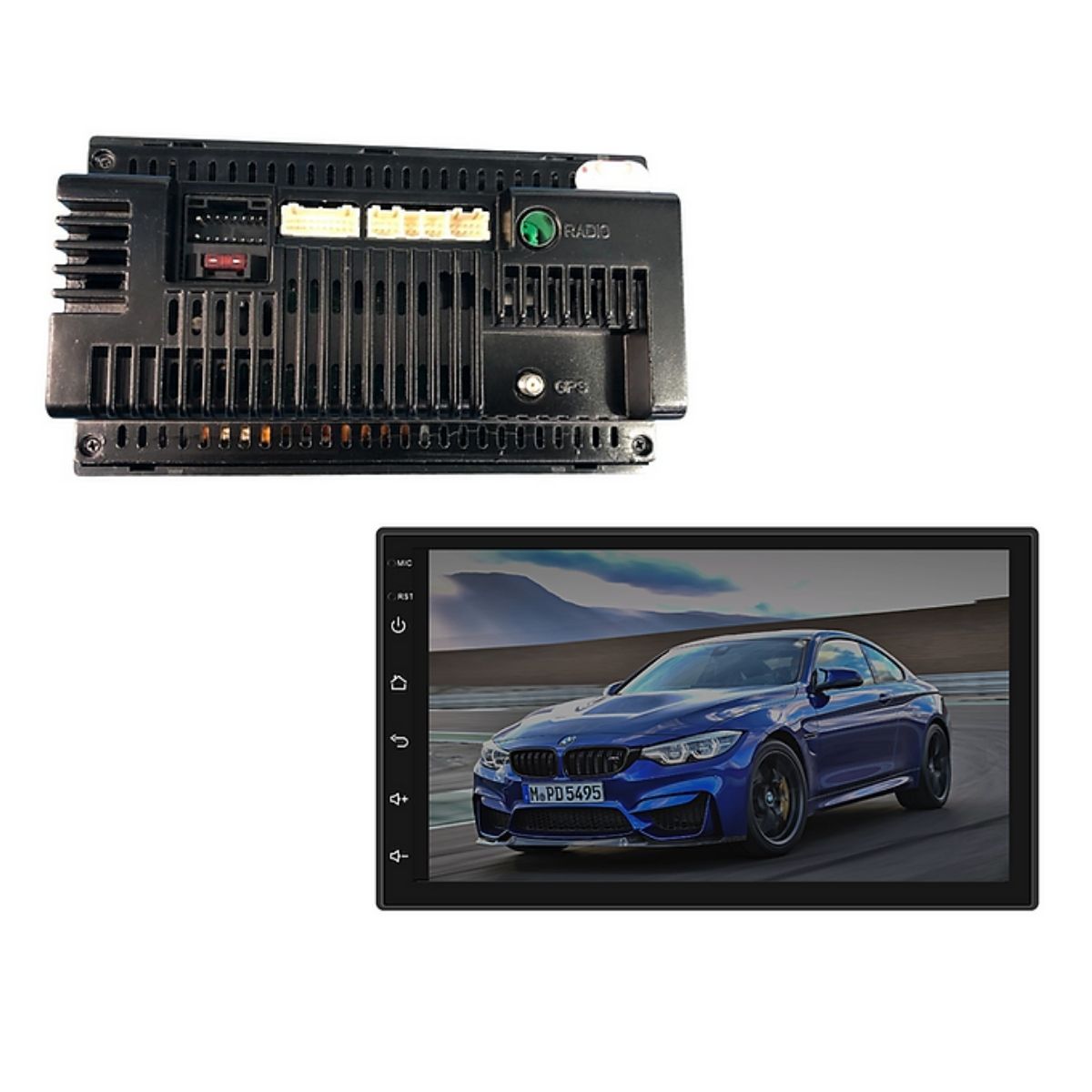 Central Multimídia 2 Din Android 11 MP5 7 Pol HT-6000 Touch WiFi GPS Bluetooth Android/iOS H-Tech