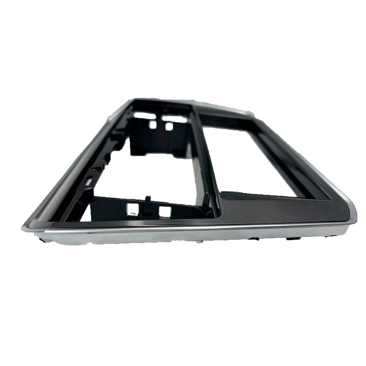 Moldura 1 Din Volkswagen Up 2017 a 2021 Black Piano Lateral Cromada EPX VW-565 Expex