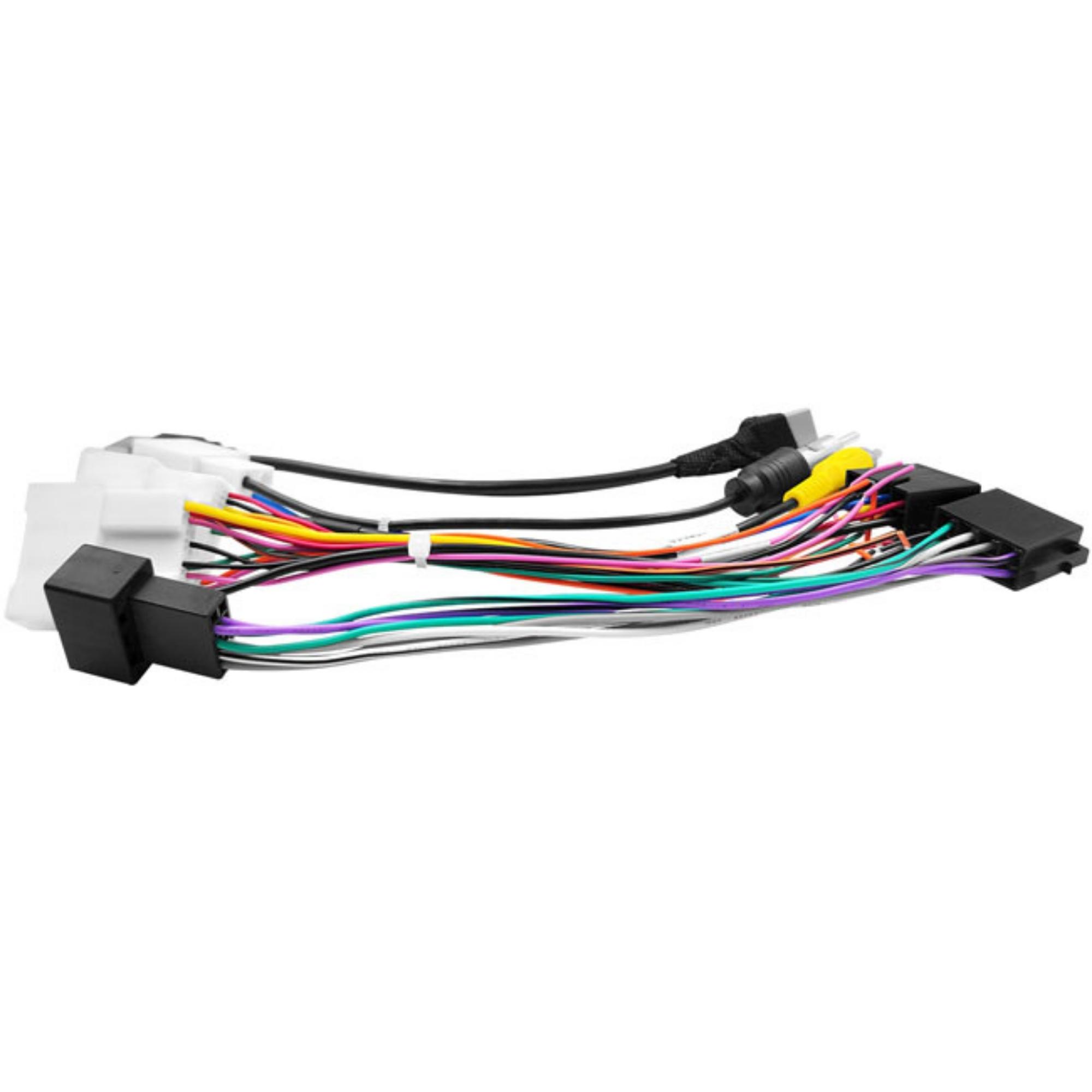 Kit Chicote ligação Adaptador Antena Plug P/Interface Volante P/Auto-Falante C/USB + RCA EXC TO-07