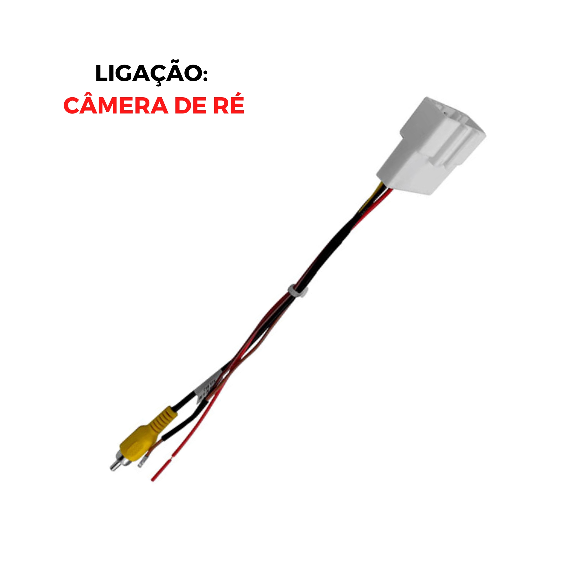 Chicote de Ligação da Câmera de Ré Corolla/Etios/Hilux/SW4/Yaris 13/18 Expex - EXC TO-075