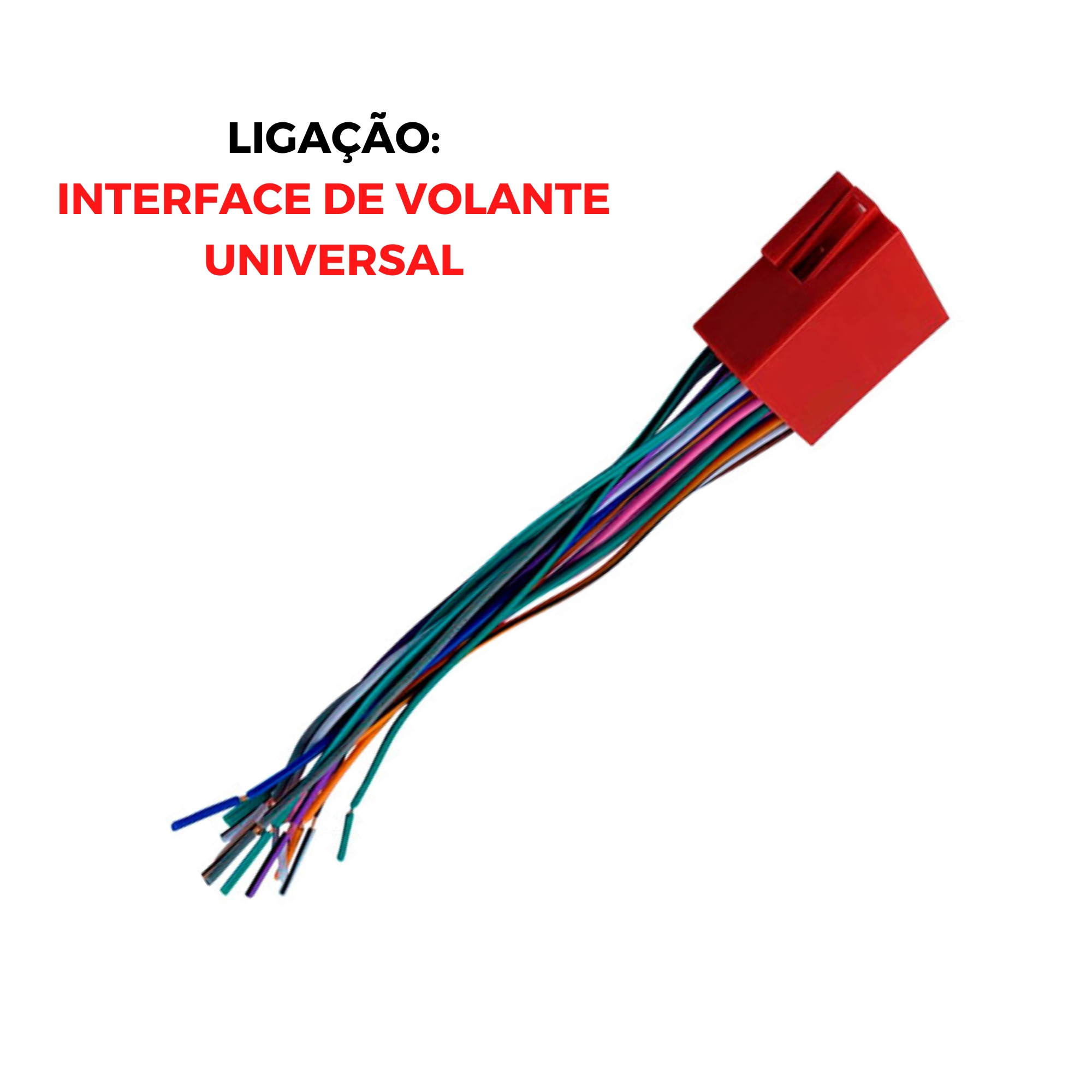 Chicote Mini-ISO para Interface de Volante Universal Expex - EXC ISO-077
