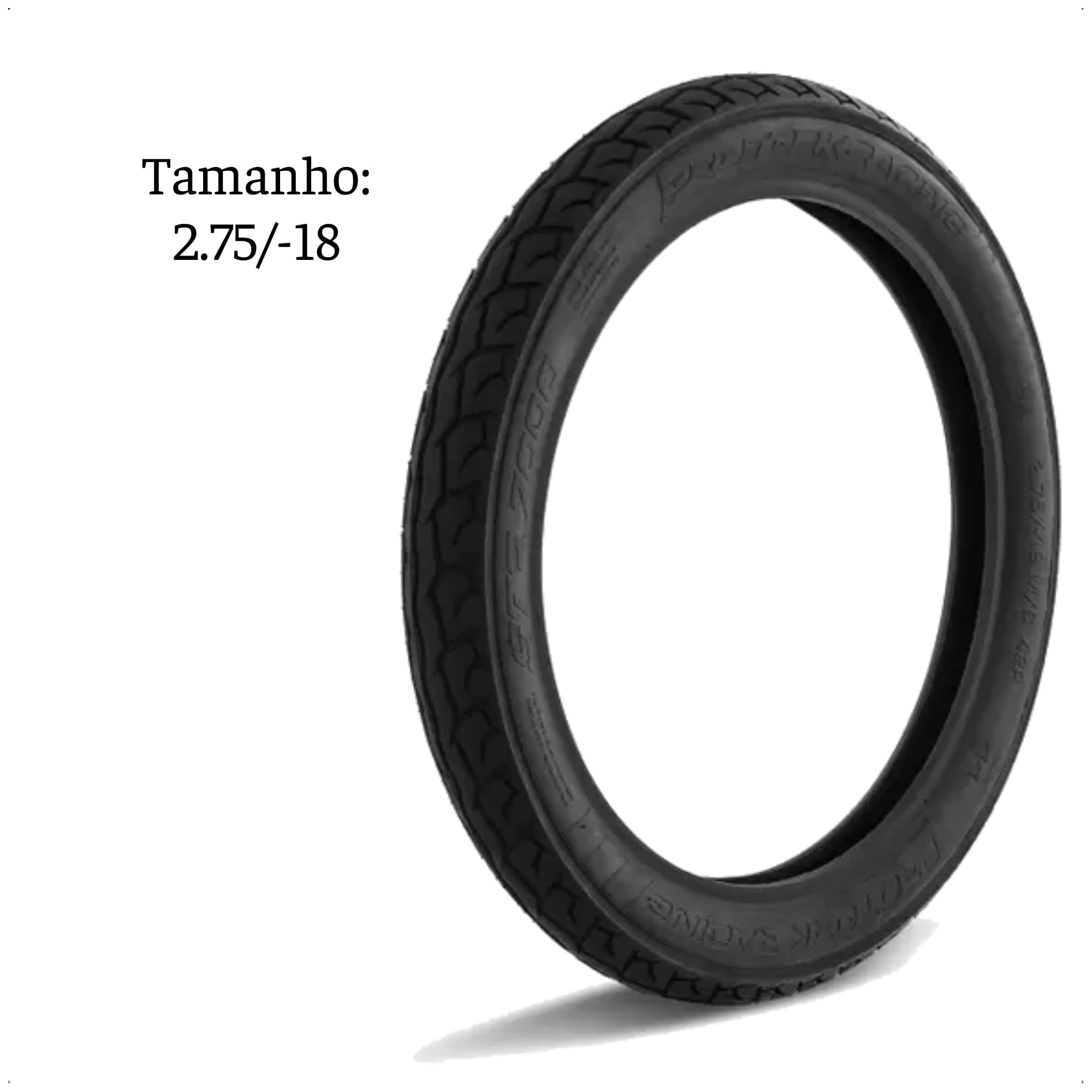 Pneu de Moto Dianteiro Aro 18 2.75 Câmara de Ar Pro Tork - PND-01
