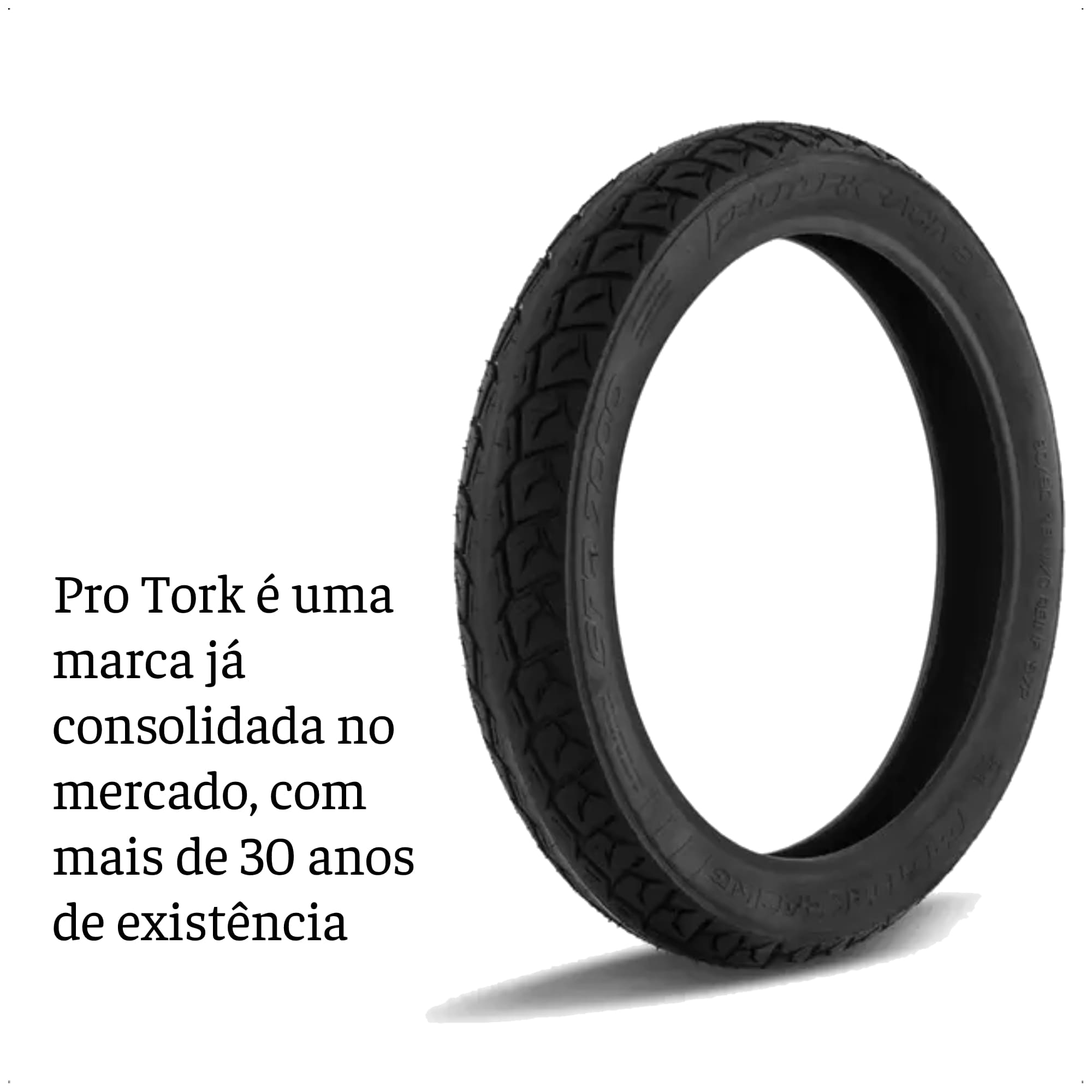 Pneu de Moto Traseiro Aro 14 80/100 Câmara de Ar Pro Tork - PNT-02