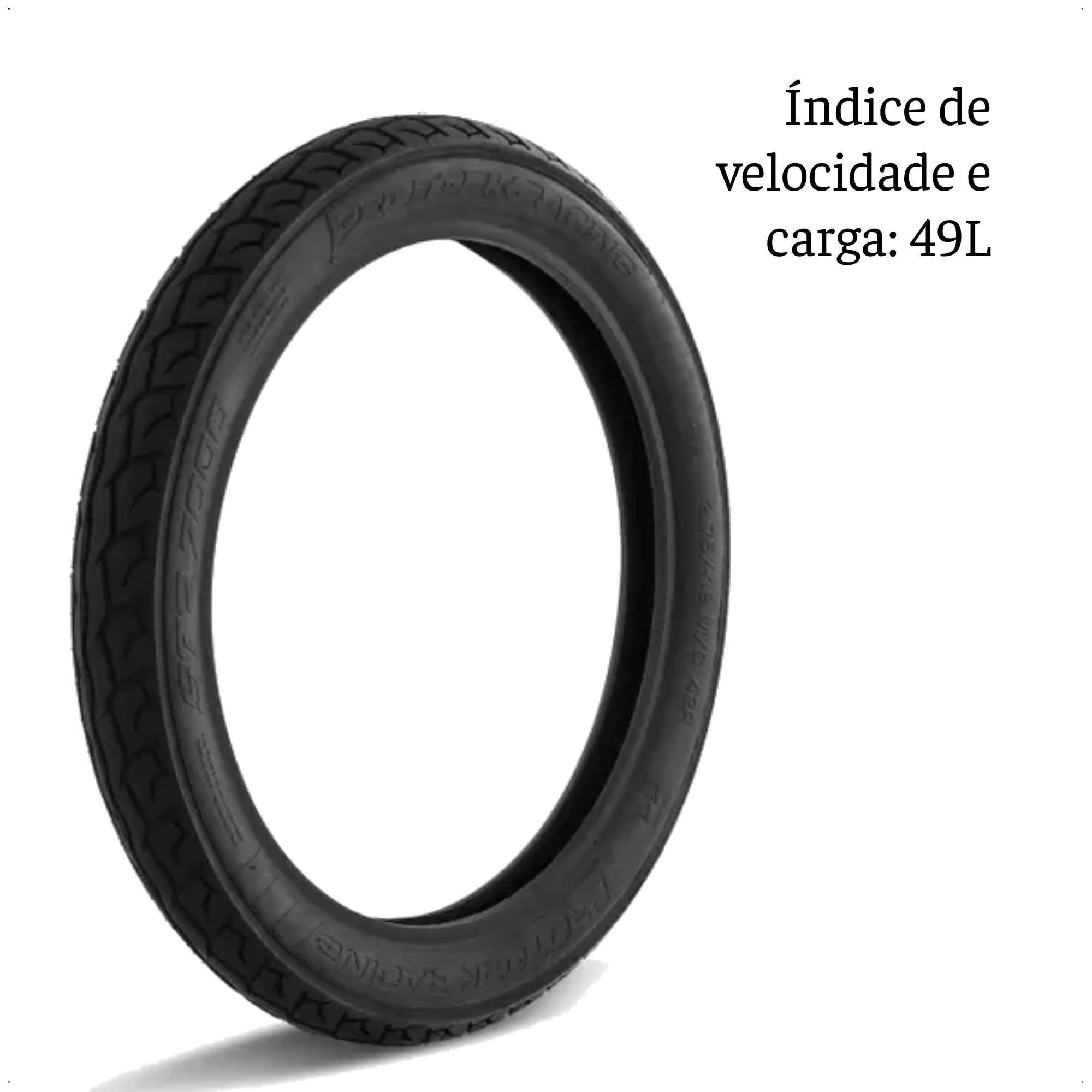 Pneu de Moto Traseiro Aro 14 80/100 Câmara de Ar Pro Tork - PNT-02