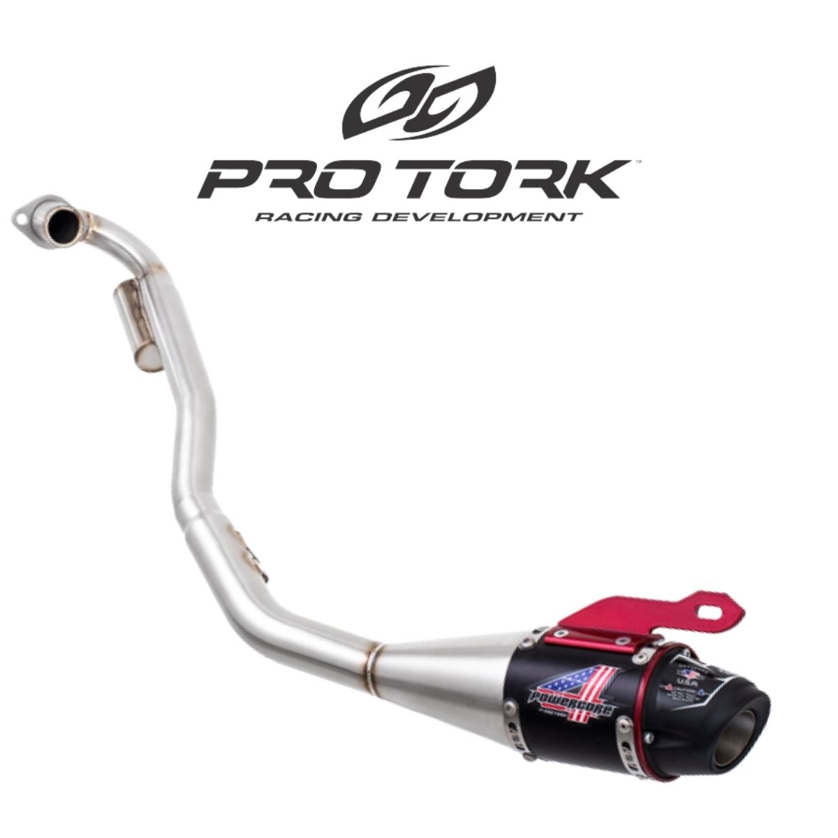 Escapamento Powercore 4 Compatível com Titan 150 ESD 2005 Até 2008 Pro Tork - ES-868HP