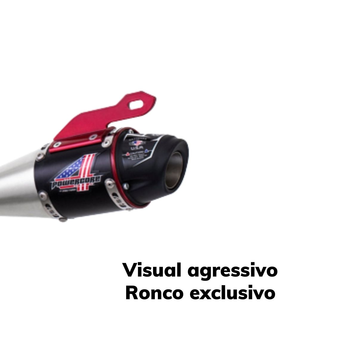 Escapamento Powercore 4 Compatível com Titan 150 ESD 2005 Até 2008 Pro Tork - ES-868HP