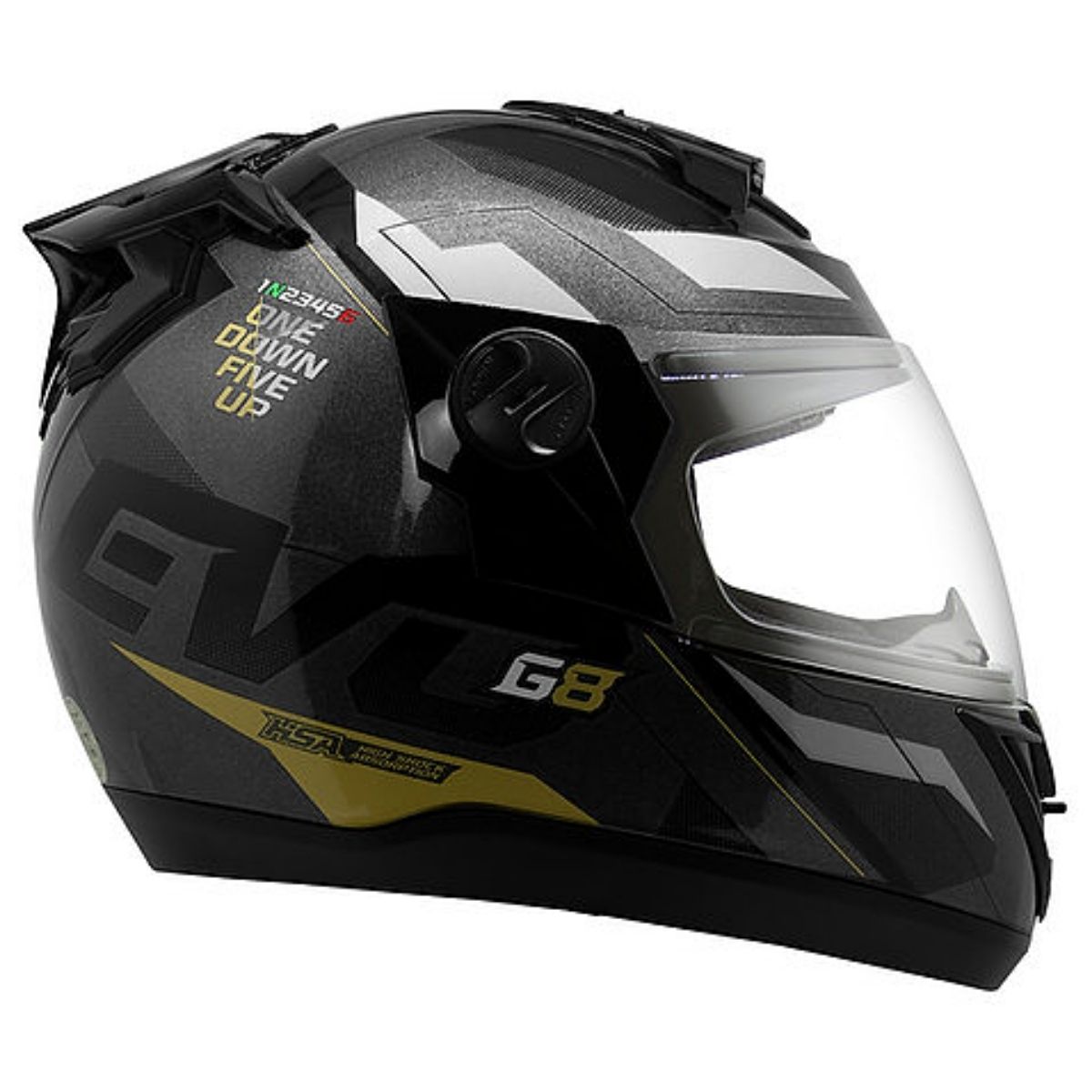 Capacete Evolution G8 Evo Brilhante Tam. 60 Forro Termoformado Casco ABS 	CAP-719BLK Pro Tork