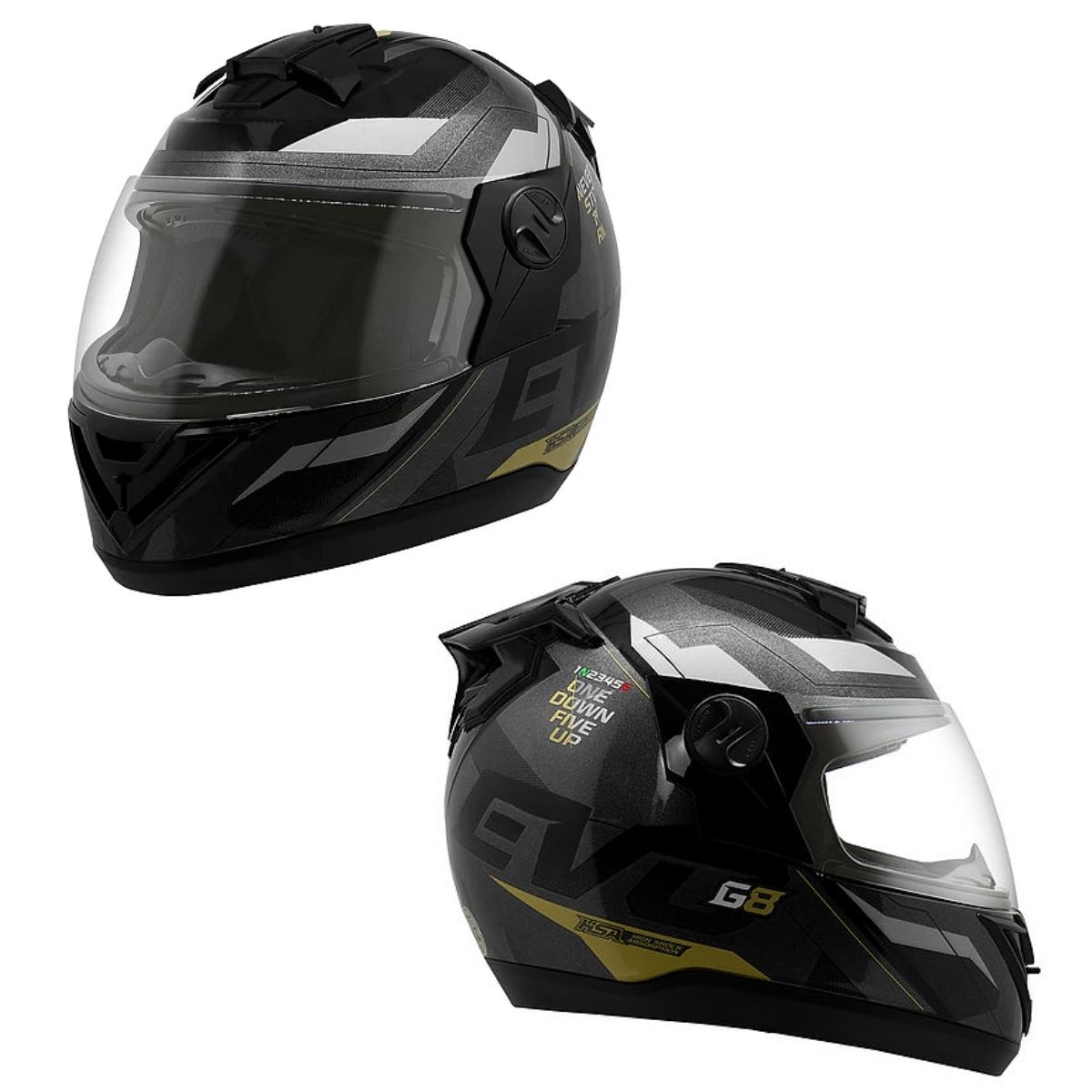 Capacete Evolution G8 Evo Brilhante Tam. 60 Forro Termoformado Casco ABS 	CAP-719BLK Pro Tork
