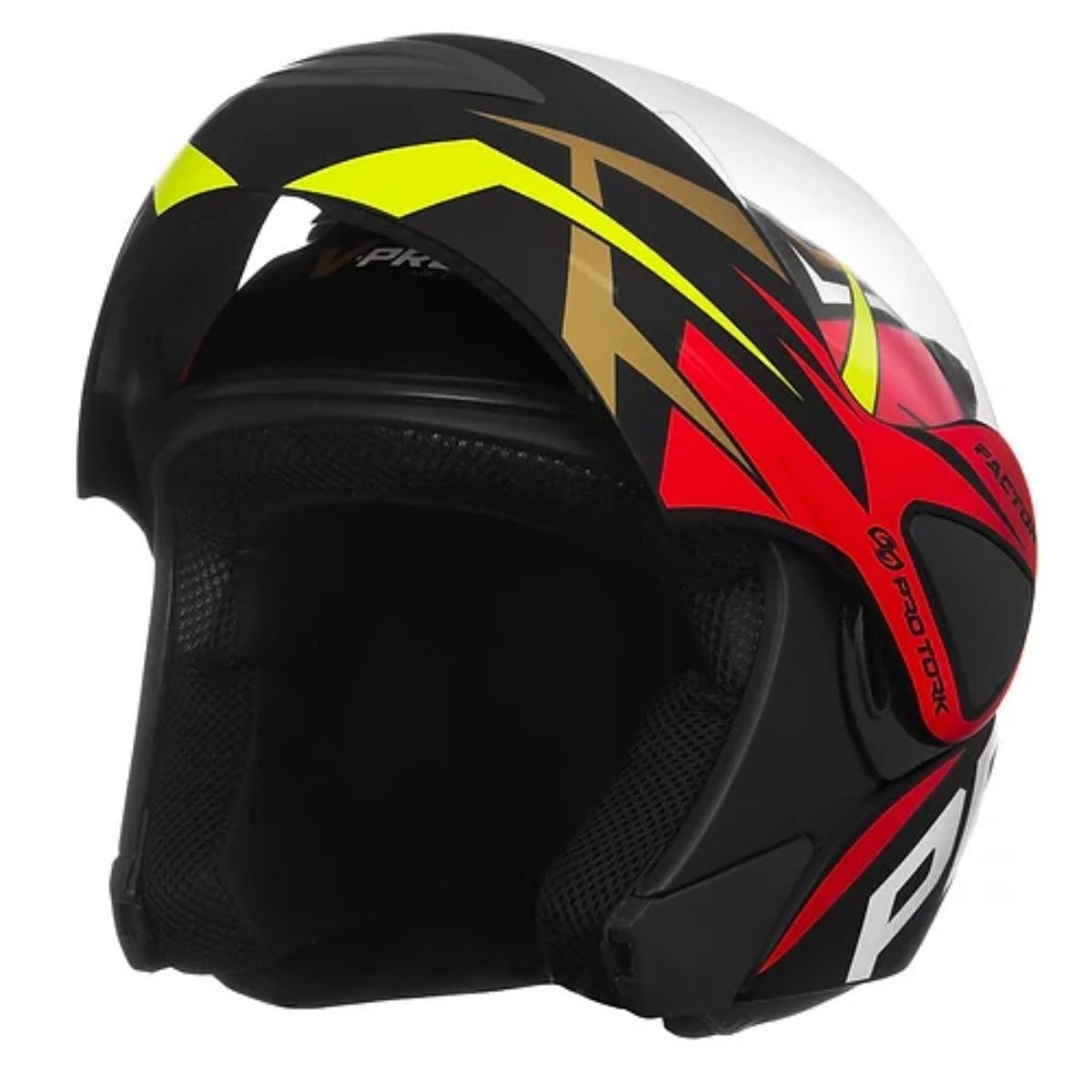 Capacete V-Pro Jet Factor Fosco Tam. 58 Vermelho Fecho Micrométrico Forro CAP-902VMF Pro Tork