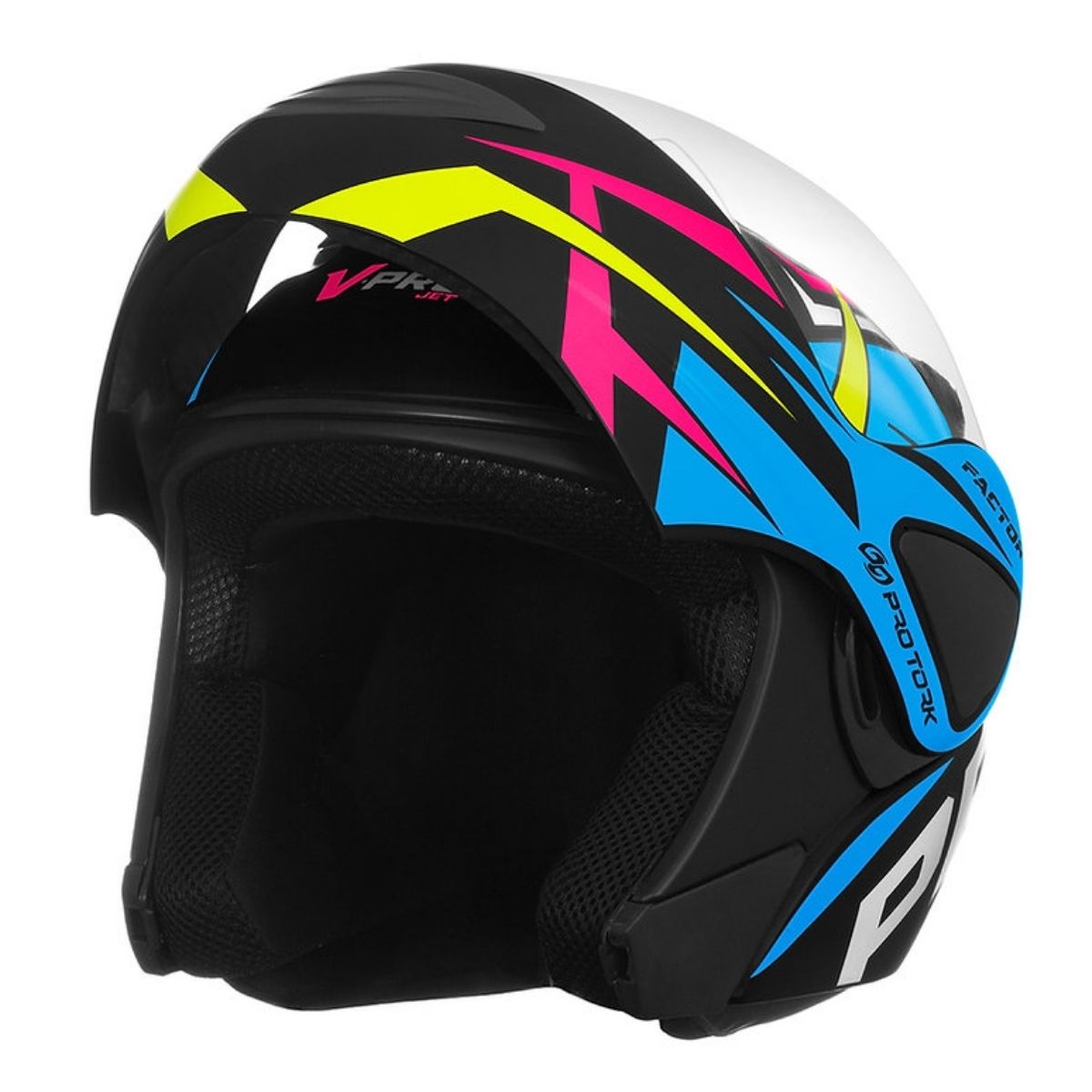 Capacete V-PRO Jet Factor Fosco tamanho 60 CAP-903AZF