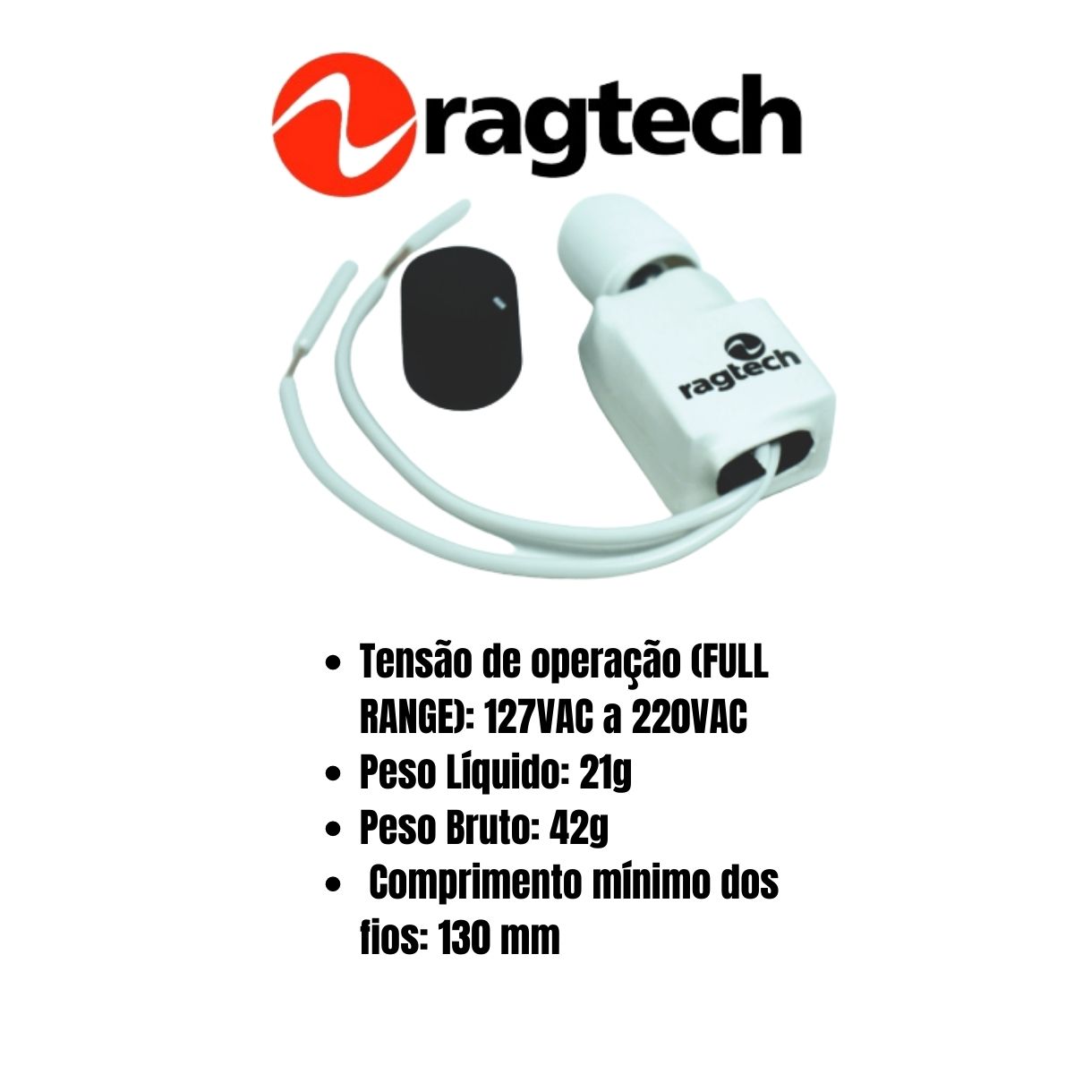 Dimmer Universal Rotativo Variador de luminosidade 127V ou 220V Selecionável - Ragtech 20DIM4445