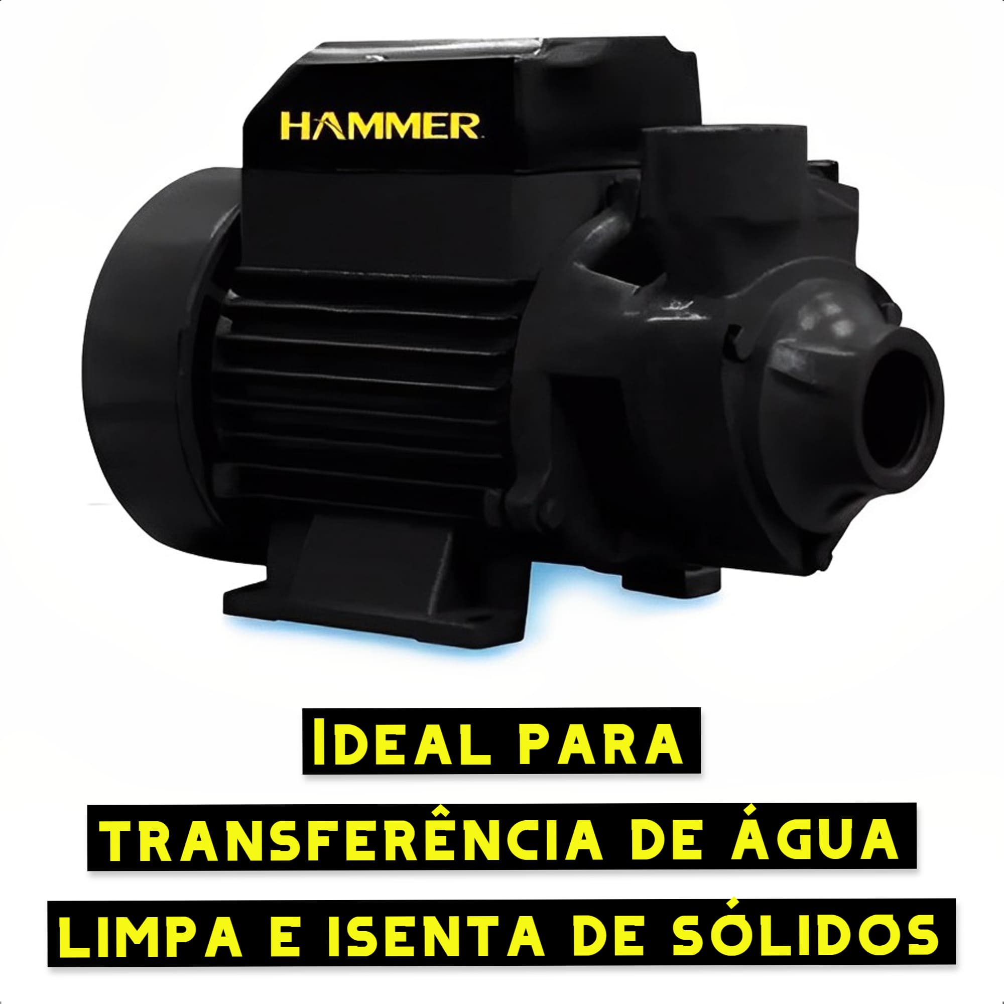 Bomba de Água Periférica 1/2HP 2000L/h 370W 110V/127V Rotor Em Bronze Hammer - GYMP500_110