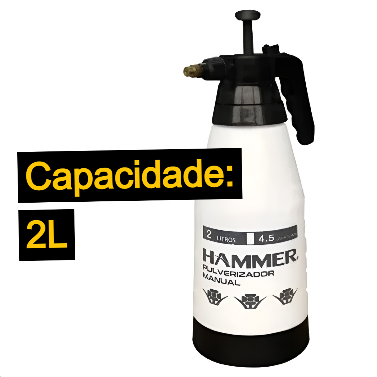 Pulverizador Manual Borrifador Hammer com Capacidade de 2L - GYPMH200B