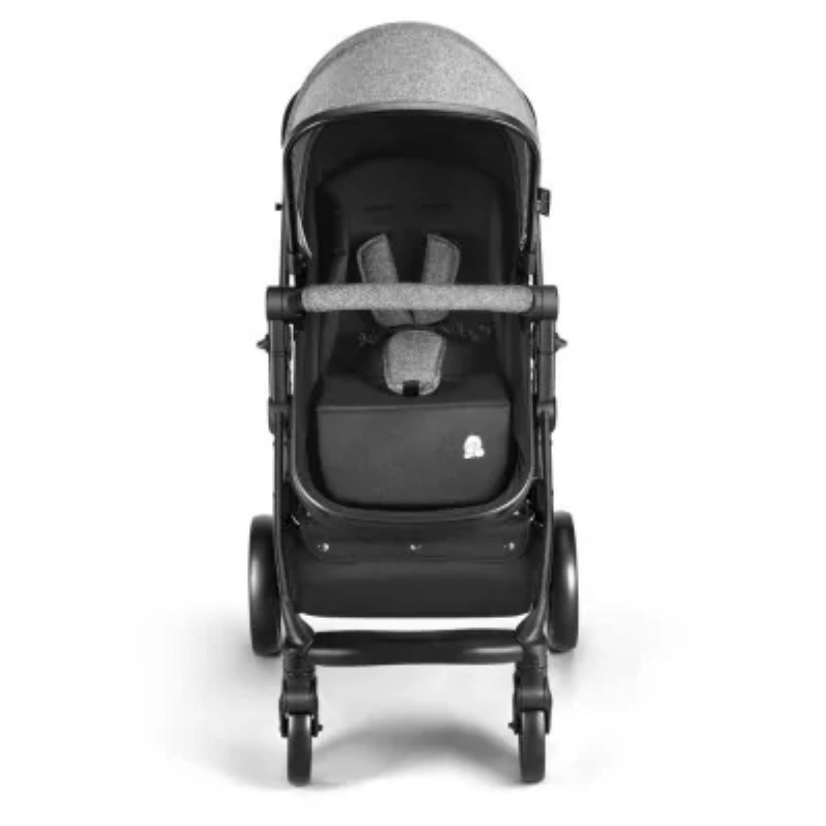 Carrinho de Bebê Passeio Suporta Até 15kg Beyond 2x1 Moisés Roda Giratória Assento Reversível Cinza Multikids Baby BB429