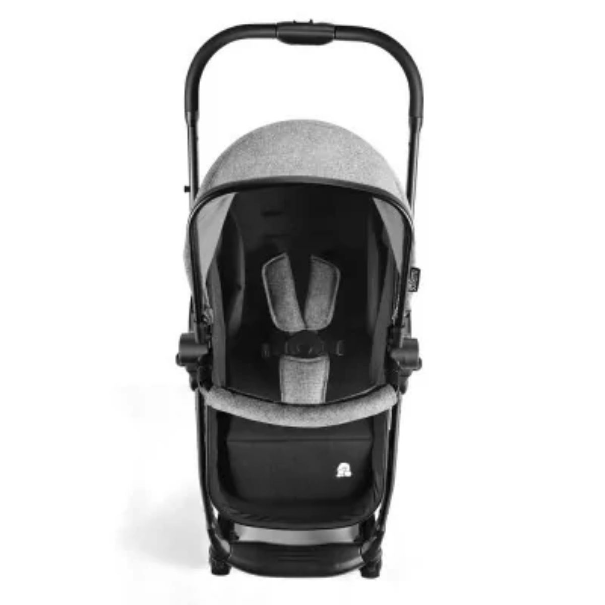 Carrinho de Bebê Passeio Suporta Até 15kg Beyond 2x1 Moisés Roda Giratória Assento Reversível Cinza Multikids Baby BB429