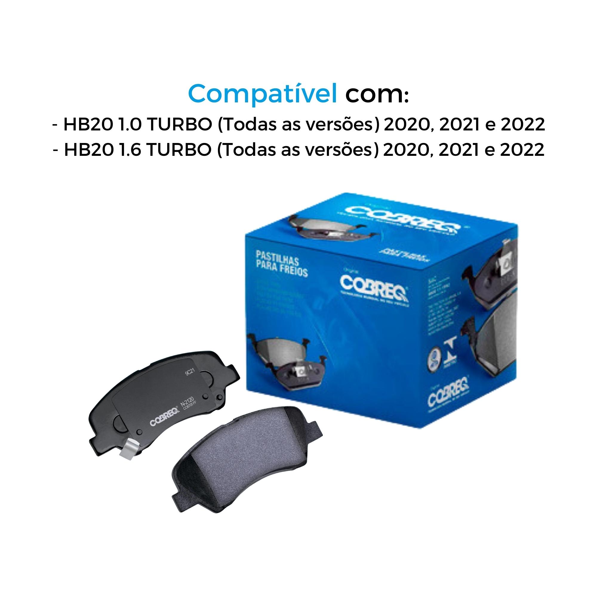 Conjunto de Freio Dianteiro com isolador HB20 1.0/1.6 2020 em Diante Cobreq N-2120