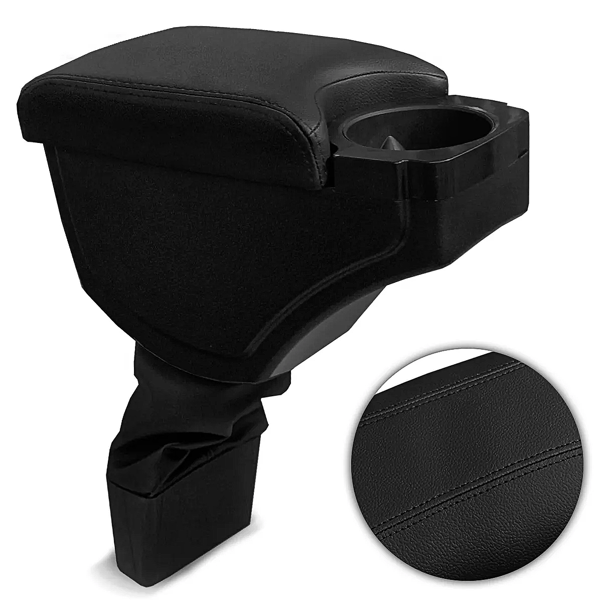 Apoio de Braço Porta Copos  P/ HB20 HB20S HB20X 13/21 Couro Sintético Preto Linpretac Nat 500720PC