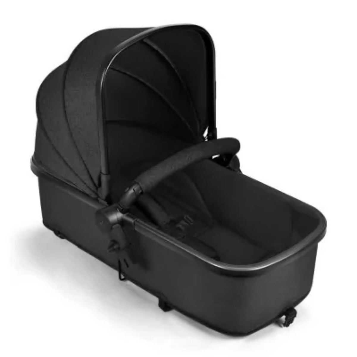 Carrinho de Bebê Beyond 2x1 Assento Moisés Até15kg Rodas Giratórias Assento Reversível Preto Multikids Baby BB428