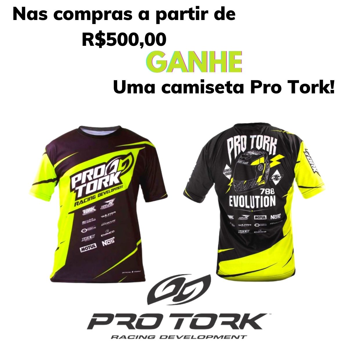 Brinde Camiseta Pro tork 100% Poliester