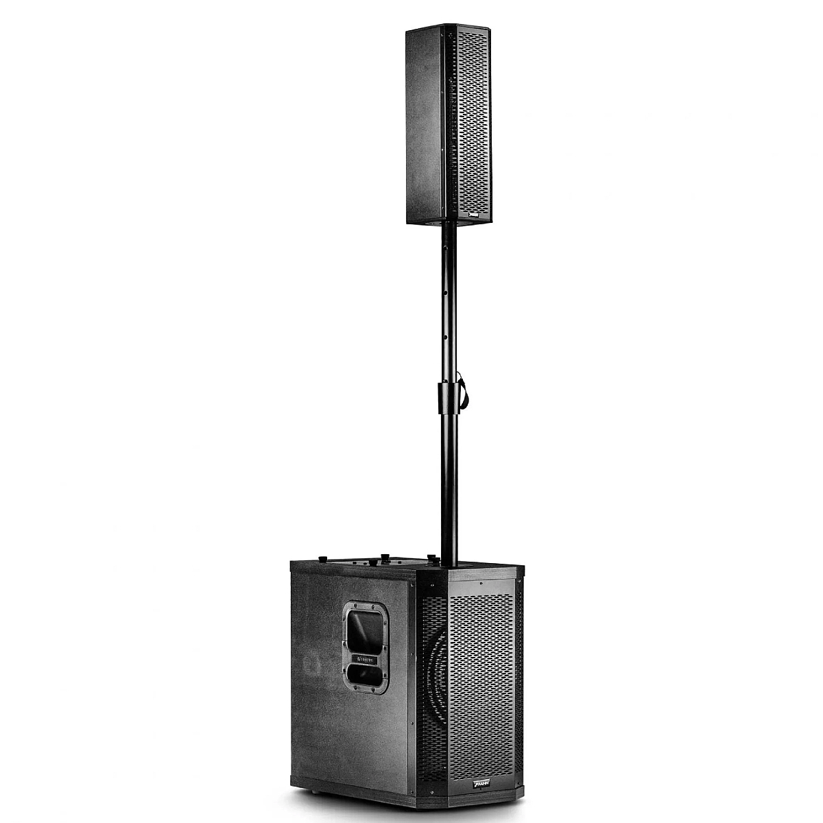 Caixa Ativa Som GRT 10 App 300W Subwoofer 10Pol 2x Altofalantes 4Pol c/ Alças Preto Frahm 32047