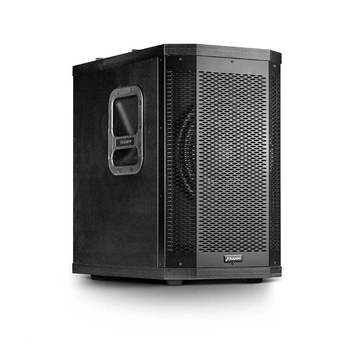 Caixa Ativa Som GRT 10 App 300W Subwoofer 10Pol 2x Altofalantes 4Pol c/ Alças Preto Frahm 32047