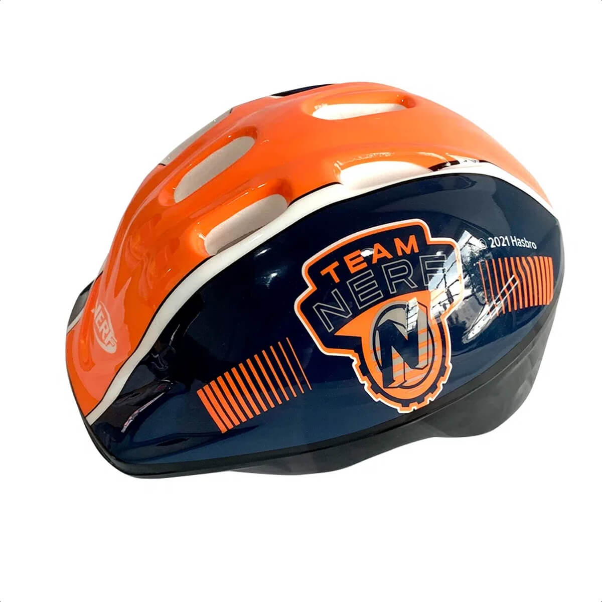 Kit de Proteção Nerf Capacete Joelheira Cotoveleira Infantil Esportes +6 anos Multikids - BR1440