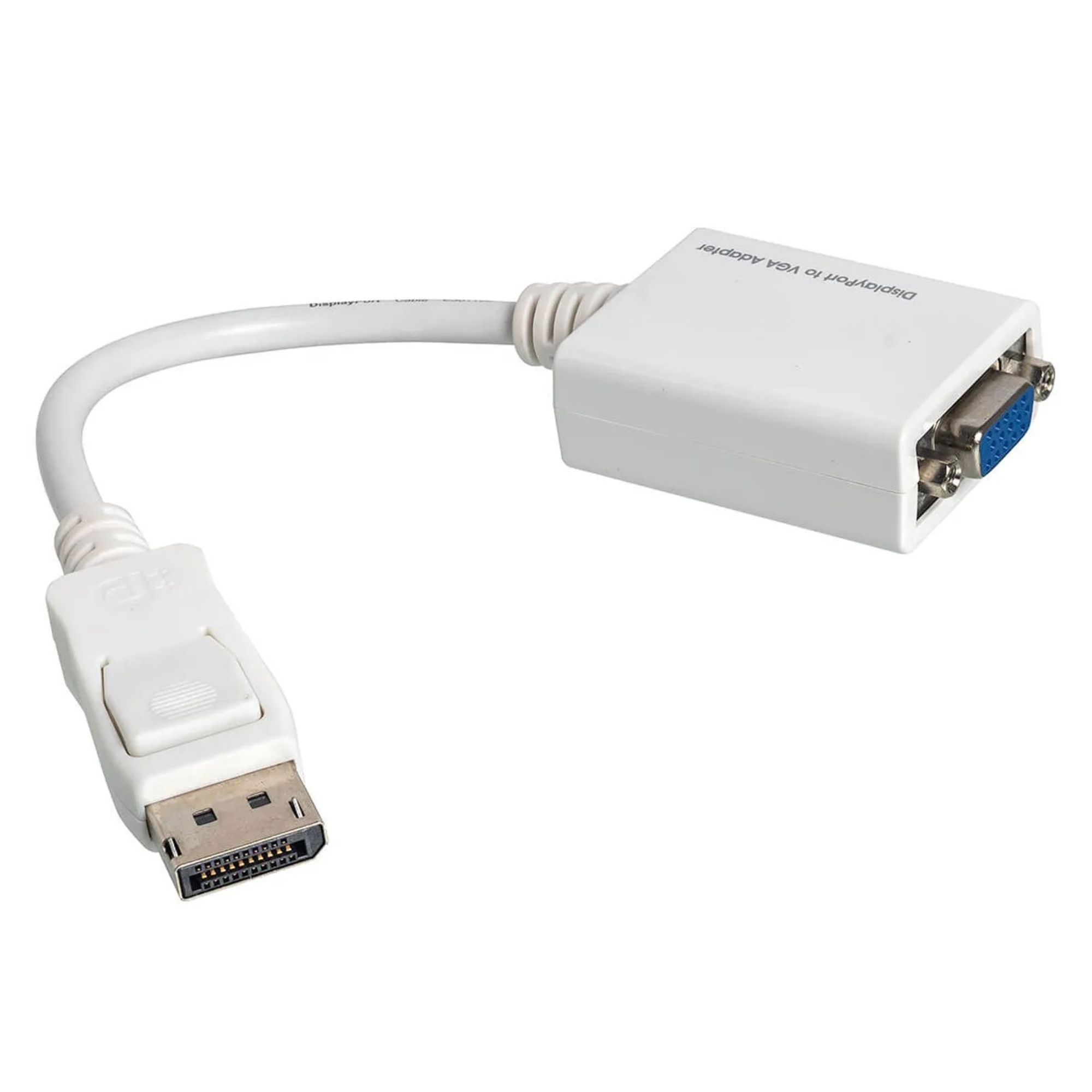 Cabo Adaptador Conversor Displayport Para VGA Cor Branca F3 - 621
