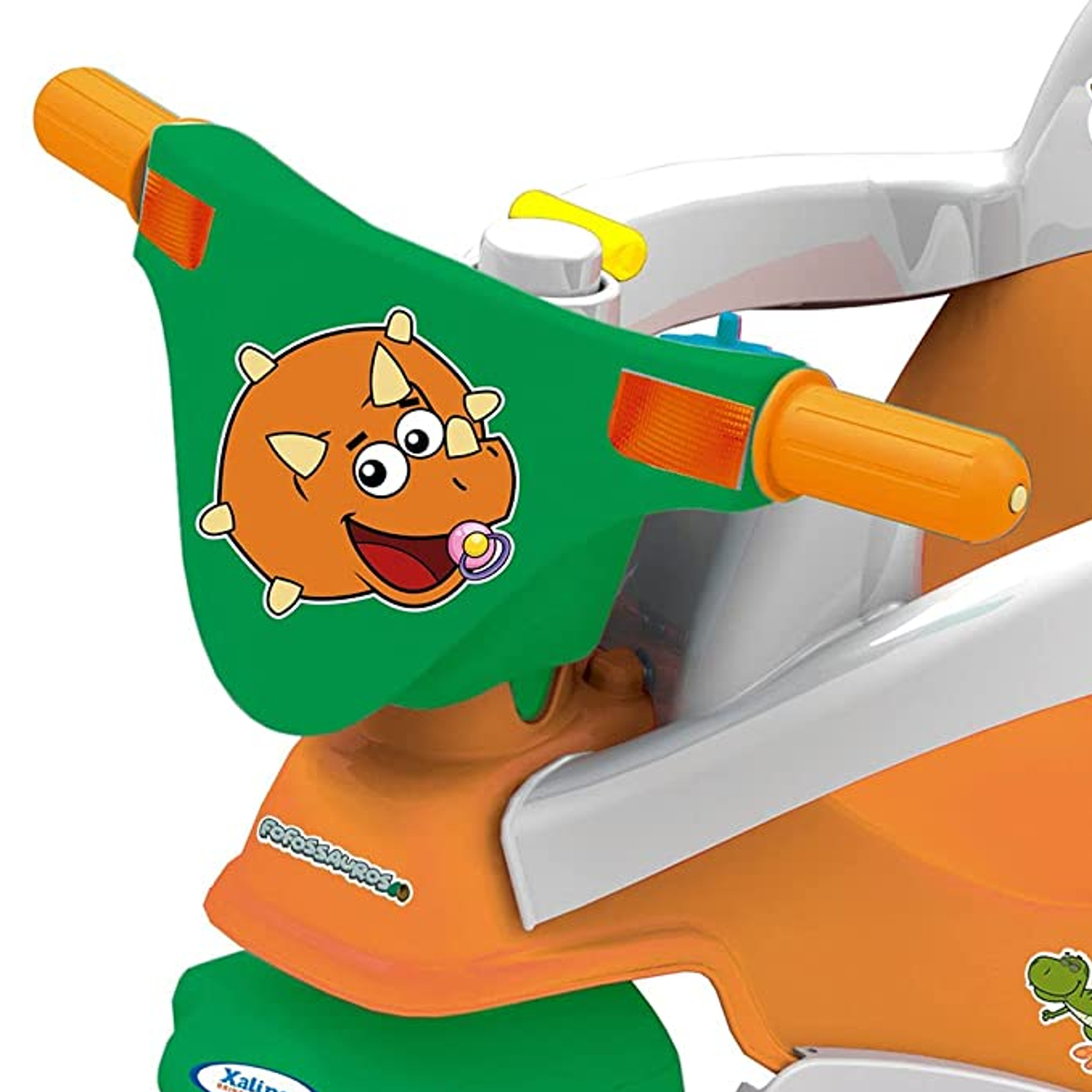 Triciclo Infantil Happy Fofossauros Até 30Kg Empurrador Xalingo - 0724.6