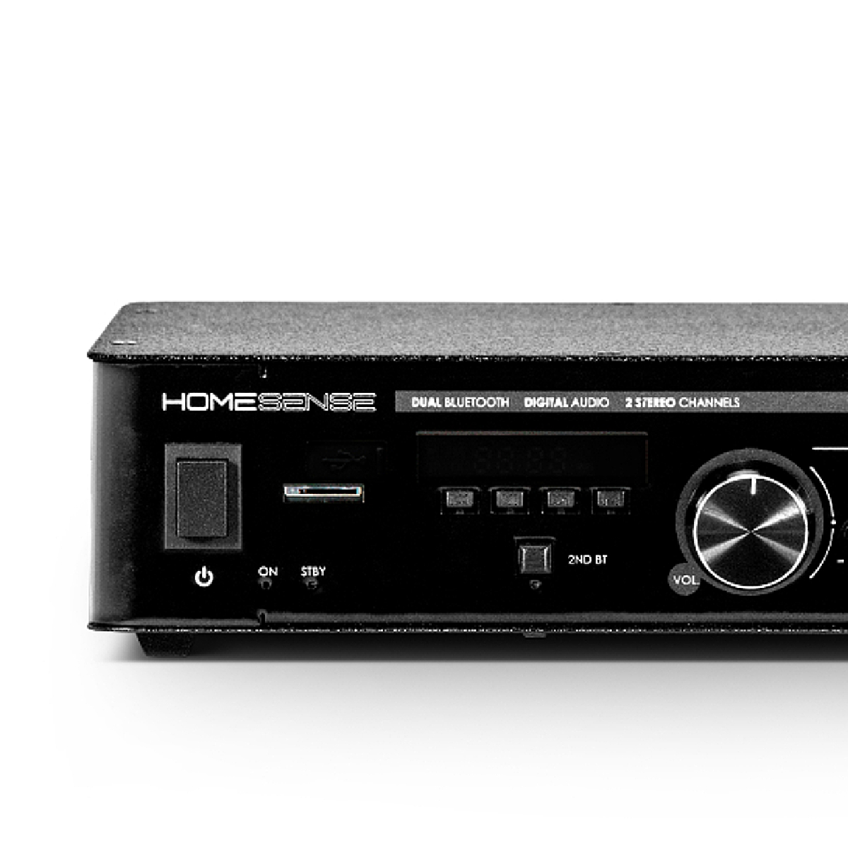 Amplificador Receiver Home Sense HS320.4 Bivolt Automático Dual Bluetooth RCA Micro SD Frahm 31947