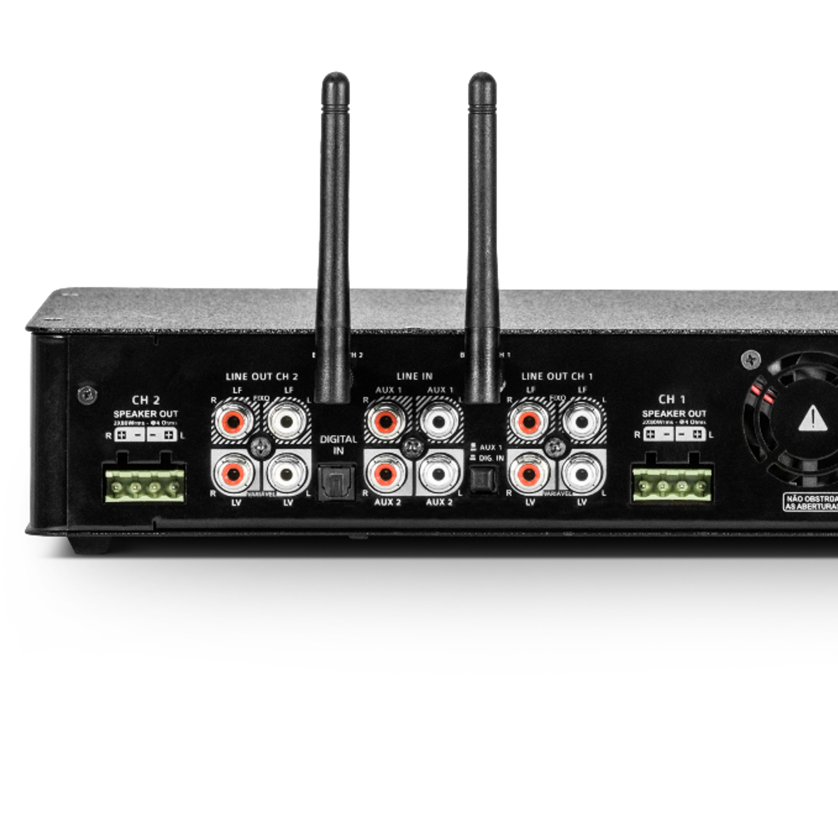Amplificador Receiver Home Sense HS320.4 Bivolt Automático Dual Bluetooth RCA Micro SD Frahm 31947