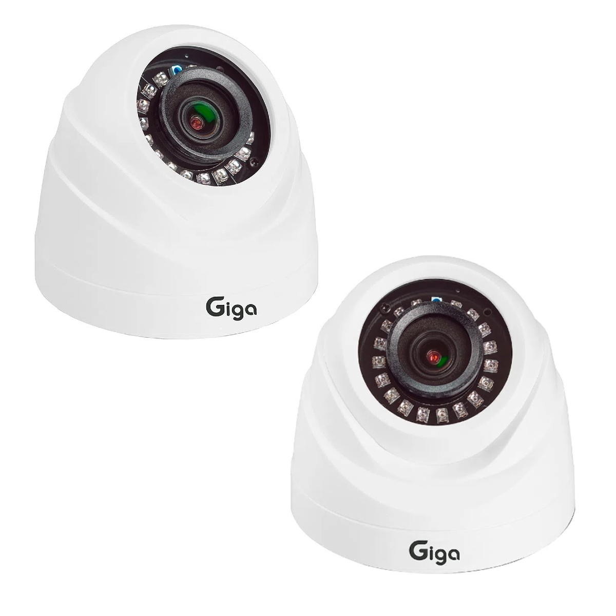 Câmera Dome Plástica 1080P Orion IR 20M Sensor Digital1/3 3.6MM 12 Led SMD D-WDR GigaGS0470A