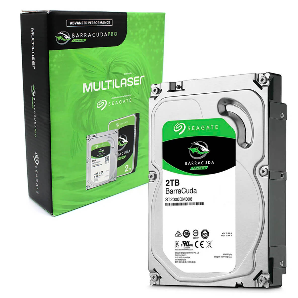 HD Interno 2TB Seagate Barracuda 7200RPM 256MB SATA3 (6Gb/s) DESK 3,5 SE301 - ST2000DM008
