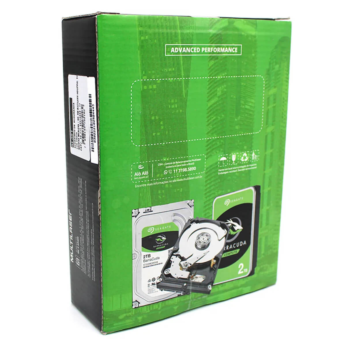 HD Interno 2TB Seagate Barracuda 7200RPM 256MB SATA3 (6Gb/s) DESK 3,5 SE301 - ST2000DM008