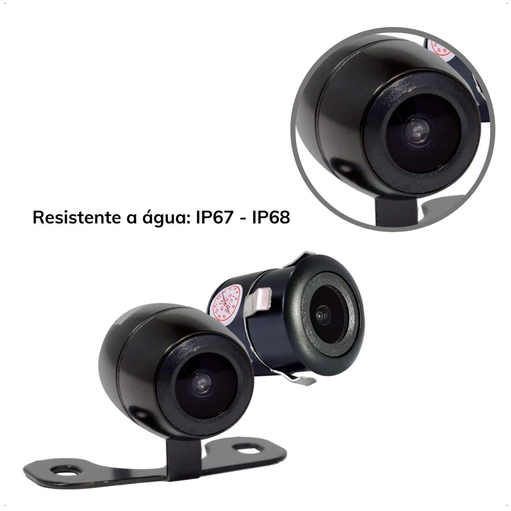 Câmera de ré Borboleta Modelo 2x1 RS-201BR MI -  Roadstar