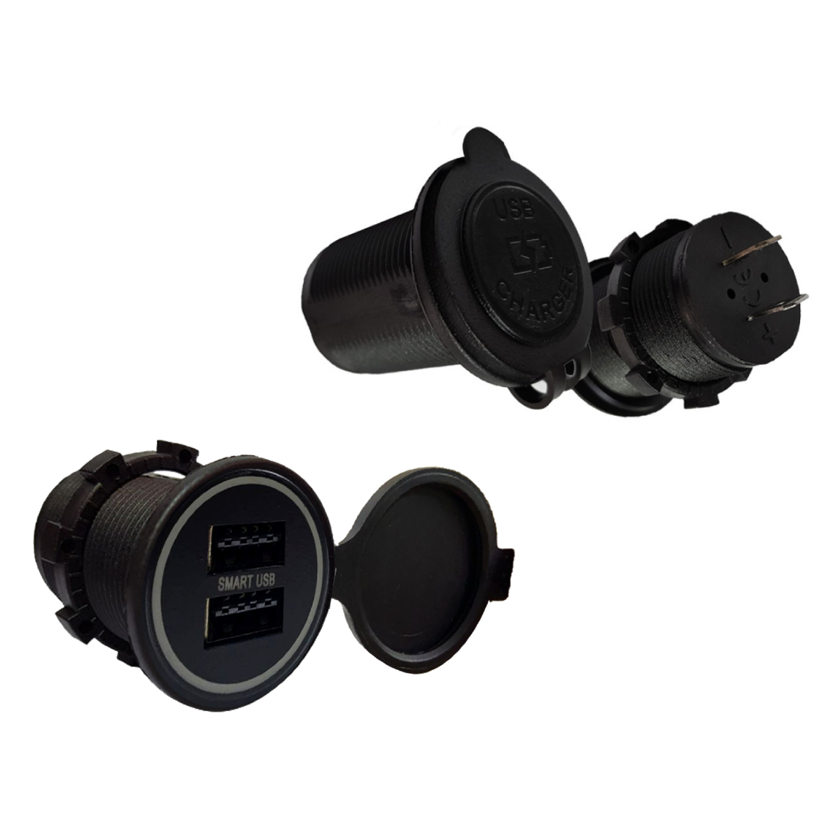 Tomada USB Automotiva SMART RS-108 3U BR 5V - Roadstar
