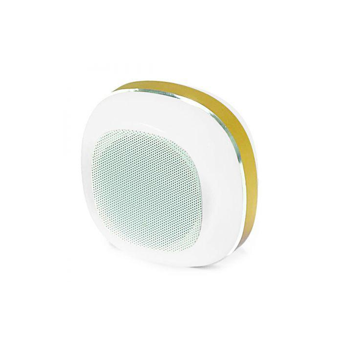Caixa de Som Bluetooth Roadstar Box 3W Branco e Dourado com LED