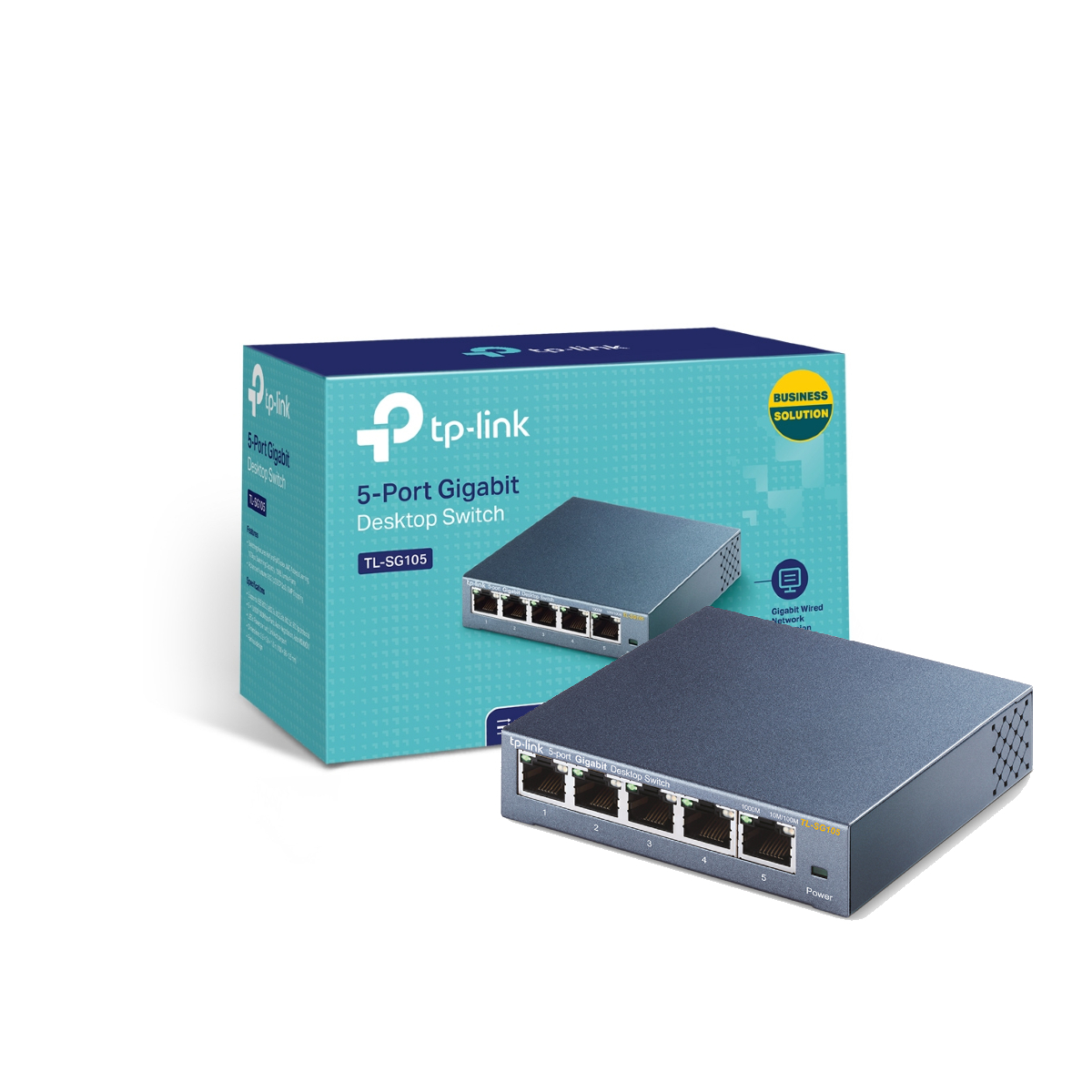 Switch 05 Portas de 10/100/1000Mbps Gigalan Economiza 84% de Energia TL-SG105 - TP-Link