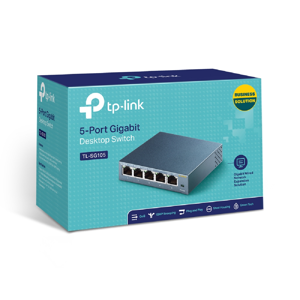 Switch 05 Portas de 10/100/1000Mbps Gigalan Economiza 84% de Energia TL-SG105 - TP-Link