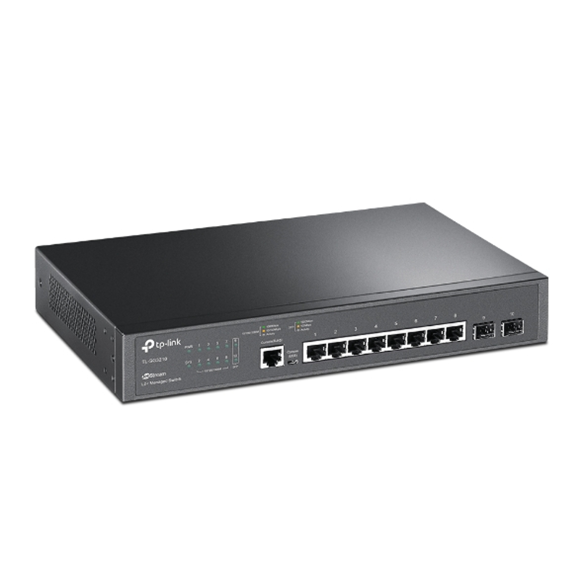 Switch Gerenciável 10/100/1000 8P + 2 SFP + Console RJ45 TL-SG3210 JetStream TP-LINK