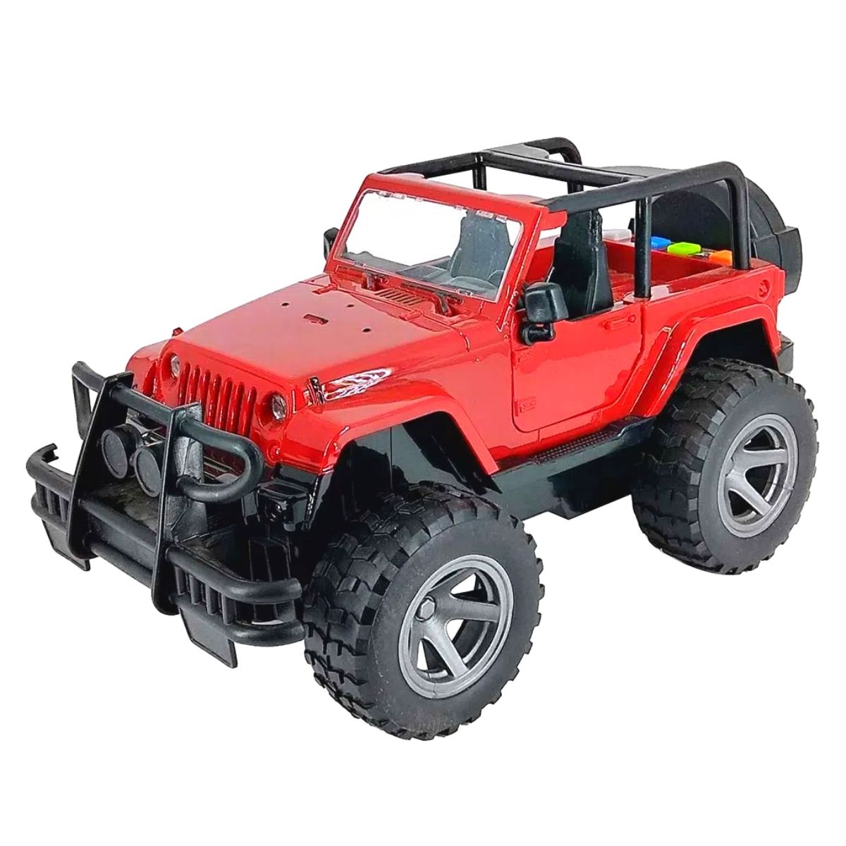 Brinquedo carrinho Off Road Trail Vermelho com Luz Som e Fricção 1:16 - Shiny Toys 546