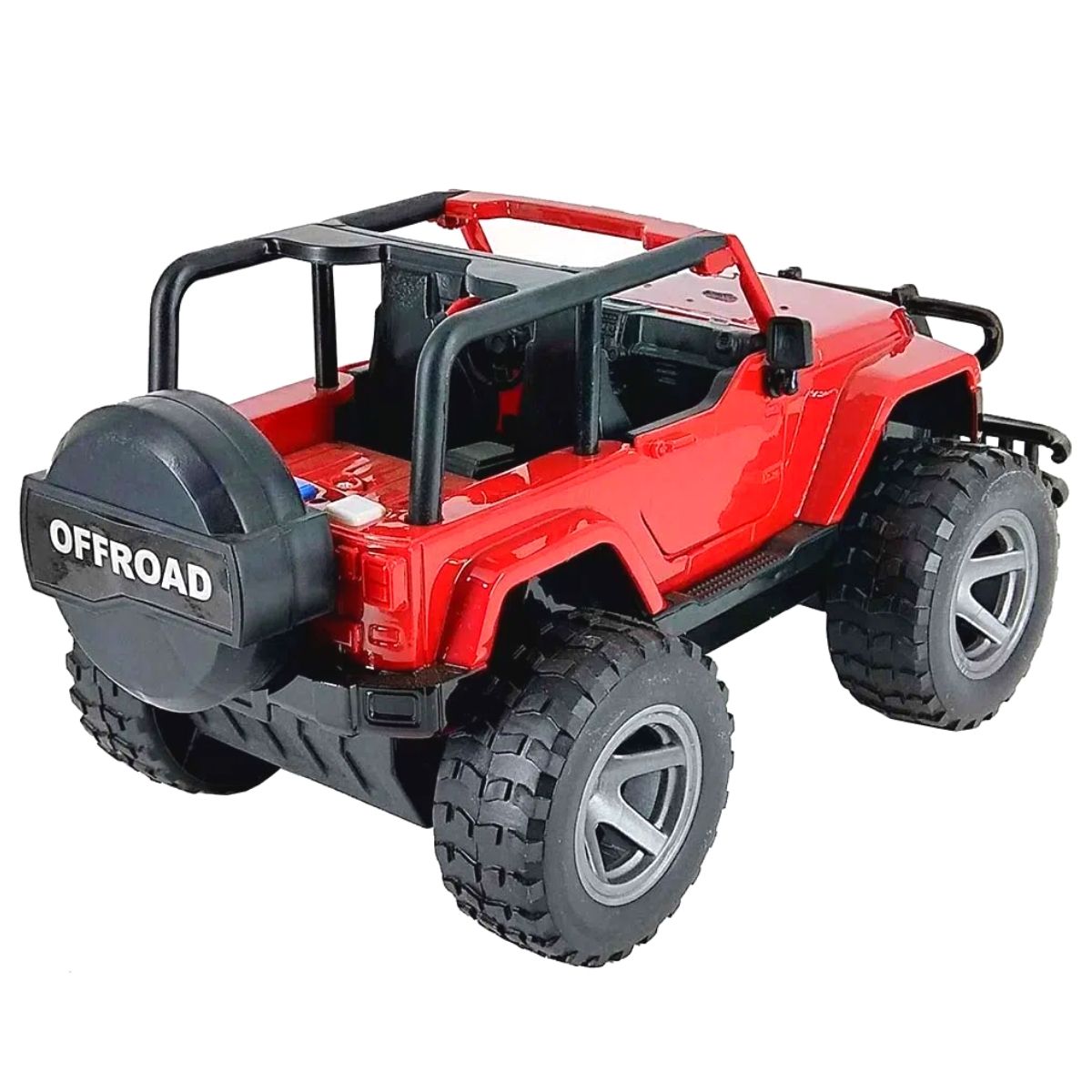 Brinquedo carrinho Off Road Trail Vermelho com Luz Som e Fricção 1:16 - Shiny Toys 546