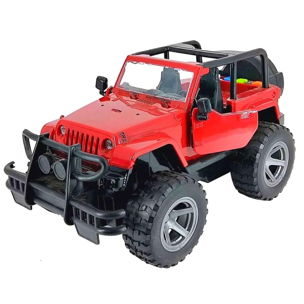 Brinquedo carrinho Off Road Trail Vermelho com Luz Som e Fricção 1:16 - Shiny Toys 546