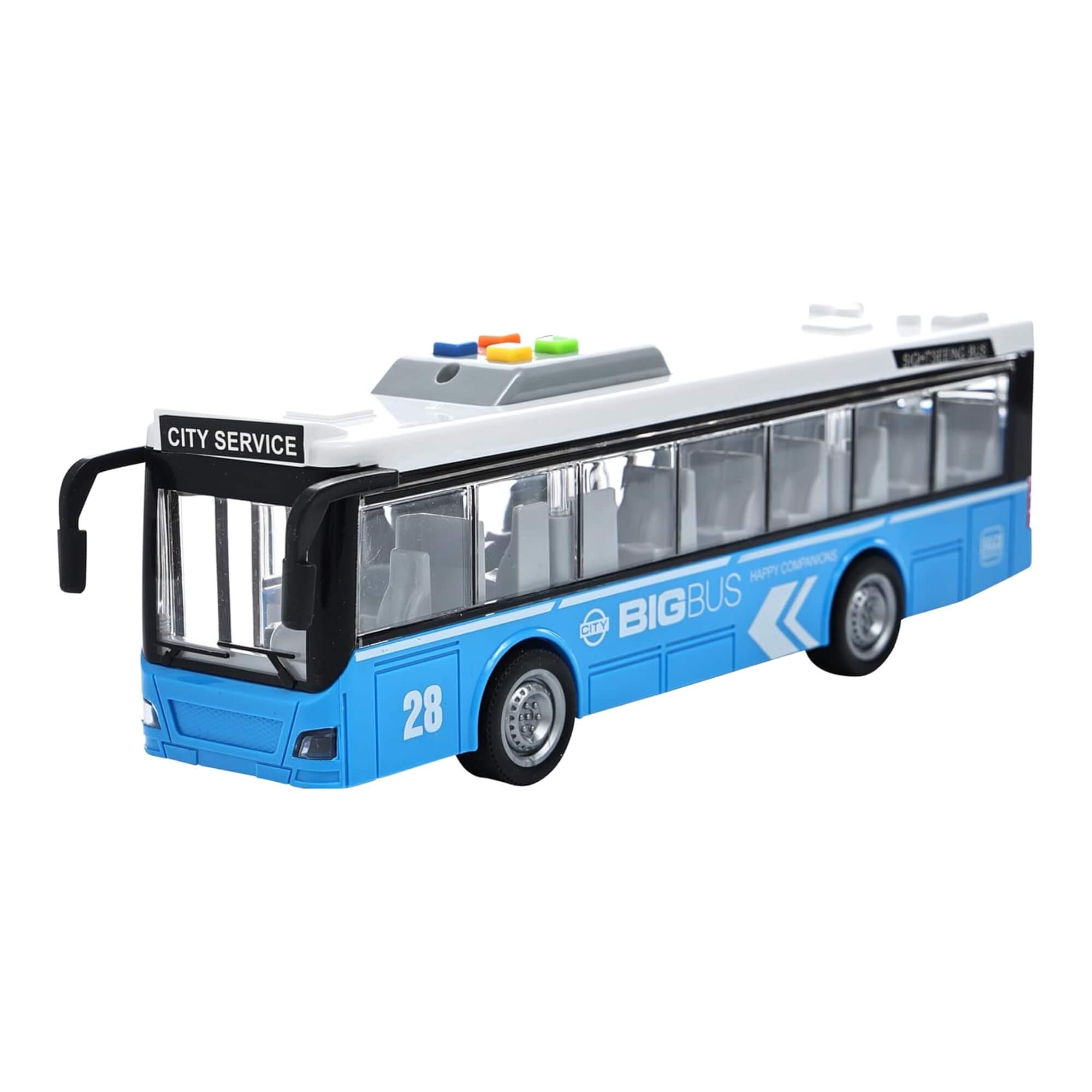 Brinquedo Ônibus Escolar de Fricção 1:16 com Luz e Som Shiny Toys - 627