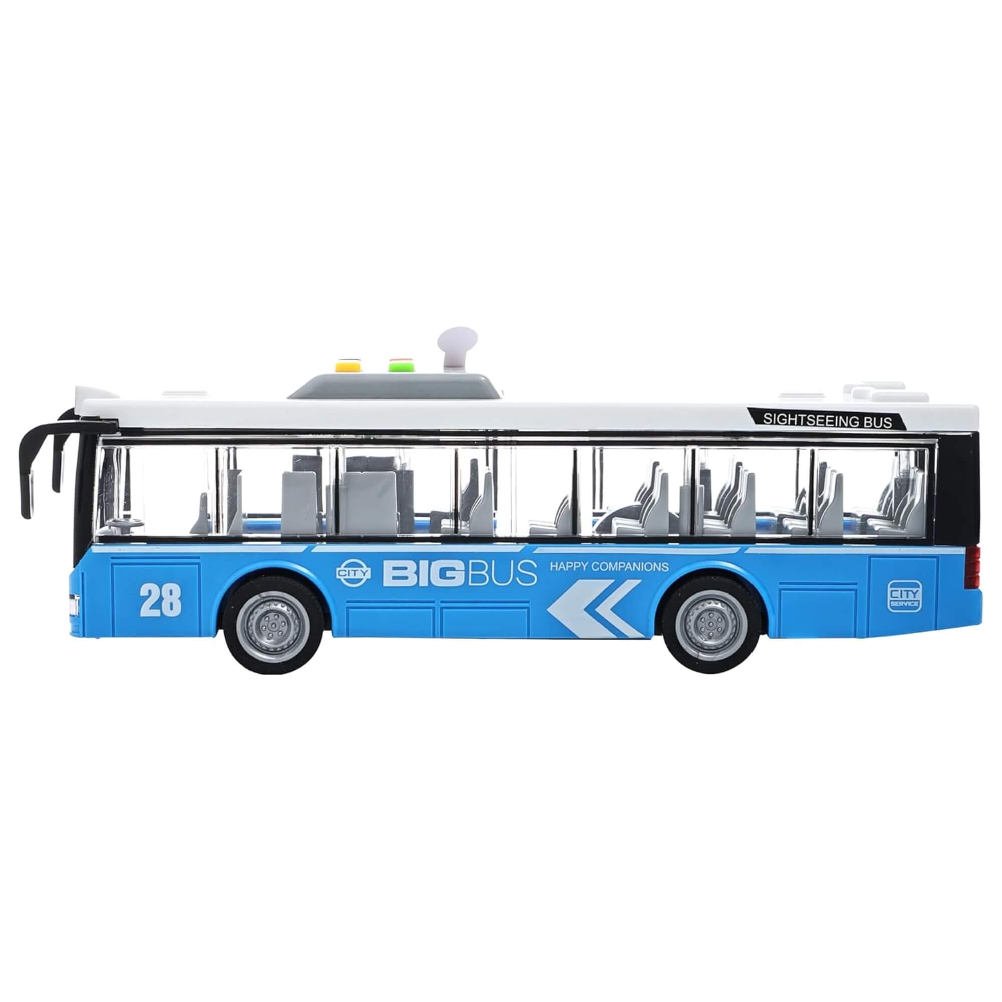 Brinquedo Ônibus Escolar de Fricção 1:16 com Luz e Som Shiny Toys - 627