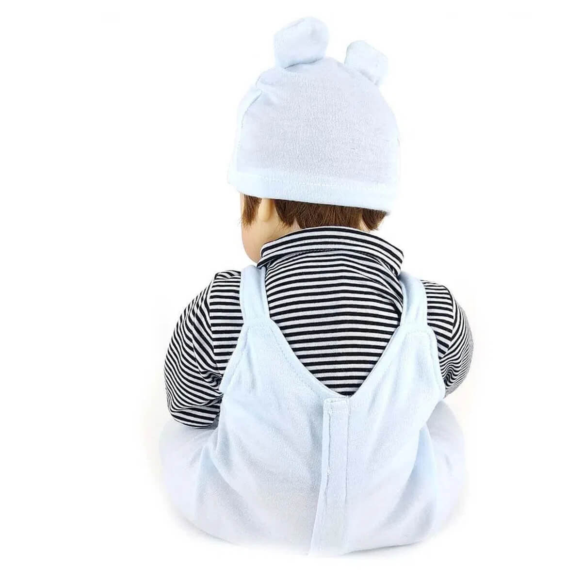 Boneca Bebe Reborn Laura Baby Dreams Nuno com Mecanismo  Ri, Chora e Faz Som - Shiny Toys 000685